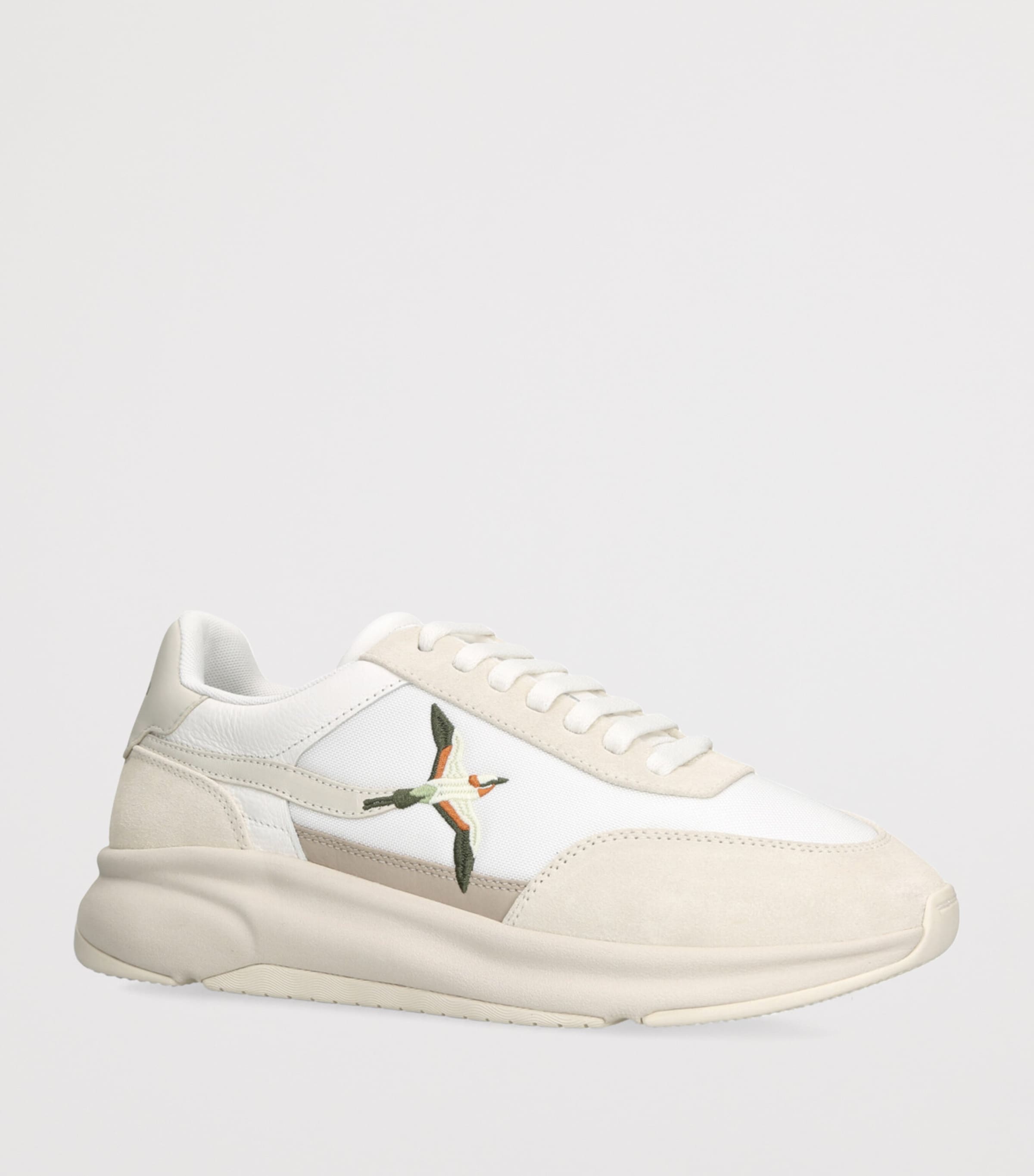 Suede Genesis Neo Bird Runner Sneakers WHITE/COMB Image 3