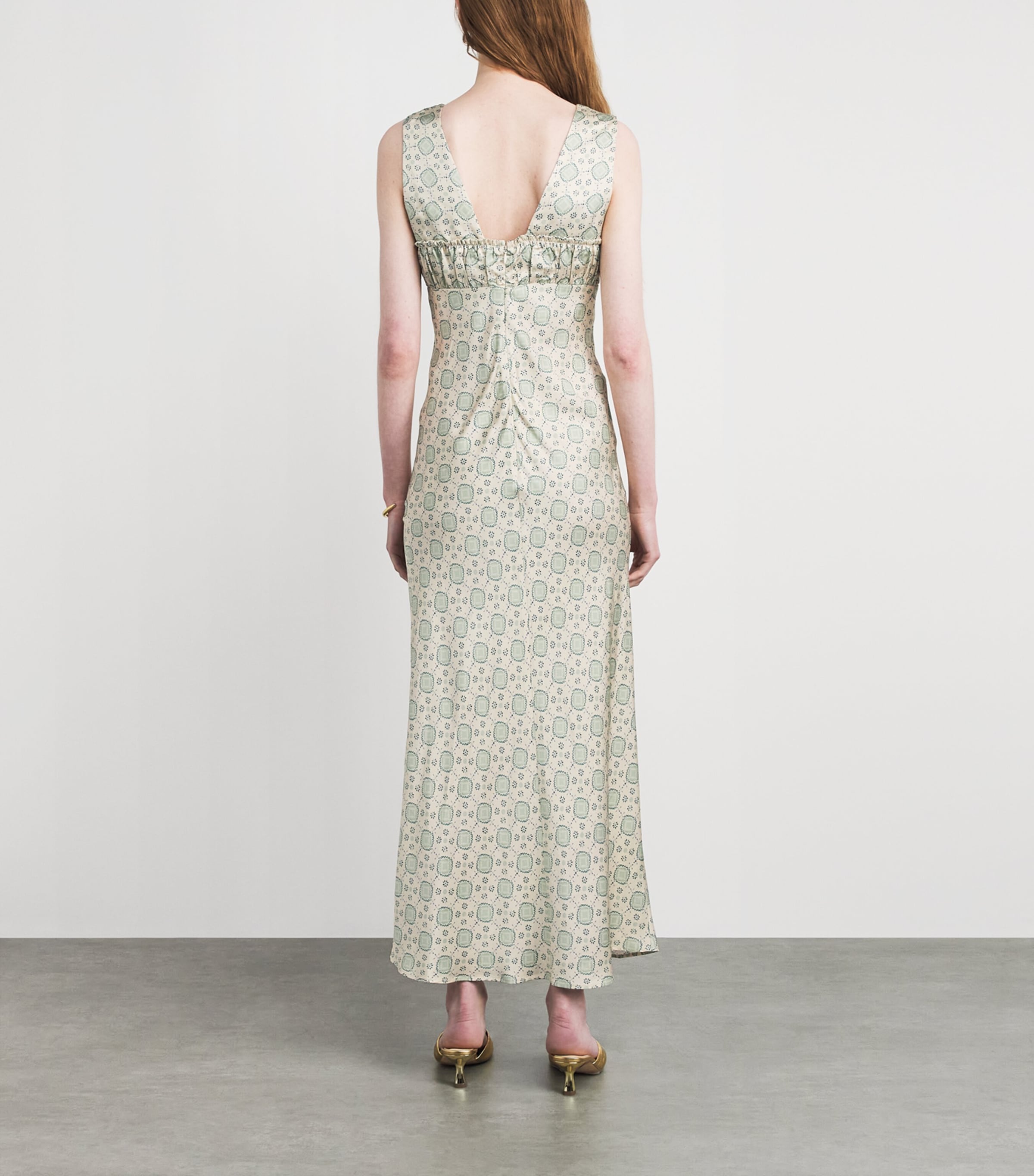 Claudie Pierlot Womens Printed Maxi Dress Light Print Image 4