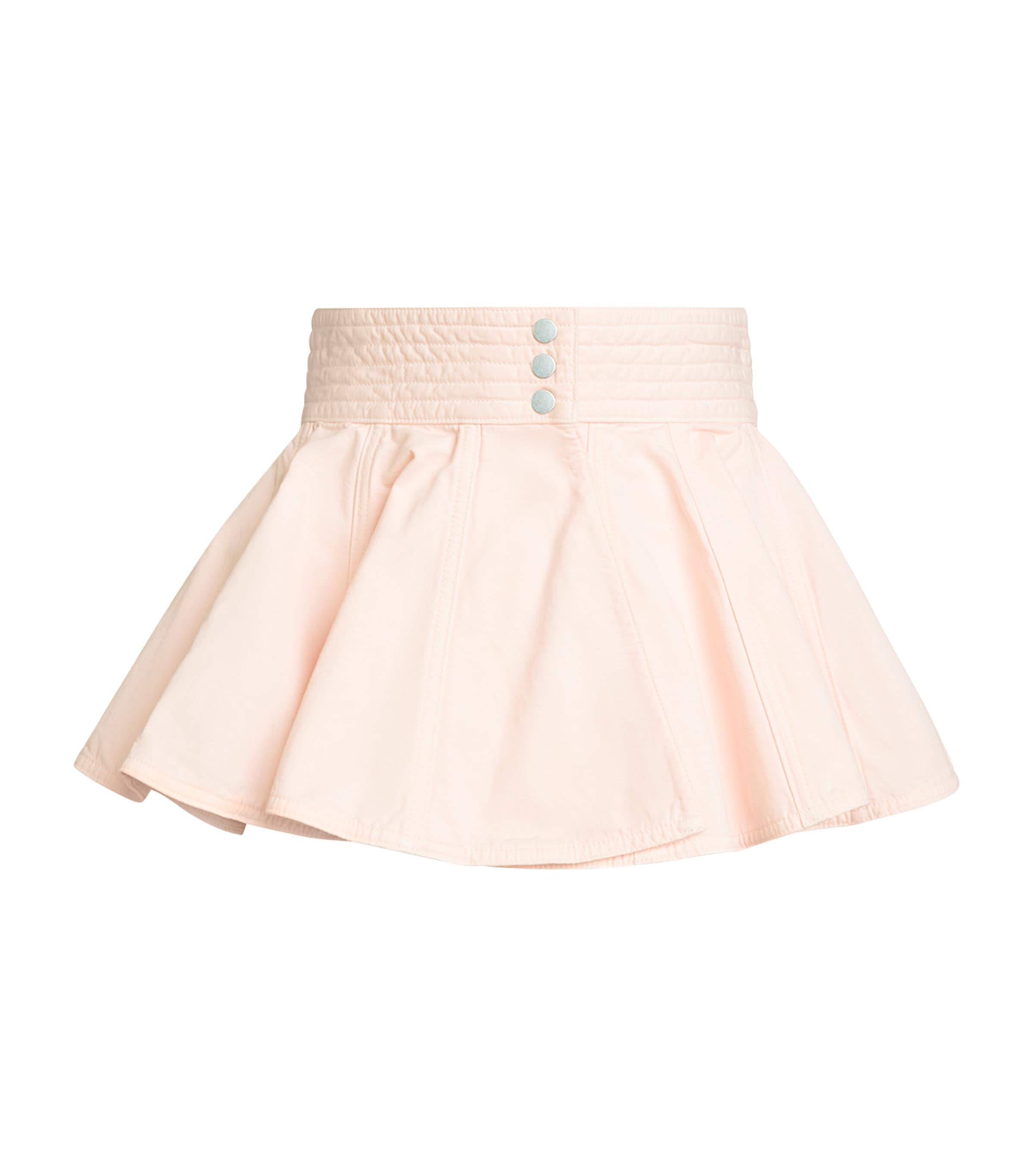 Alaïa Denim Peplum Belt Pink Image 2