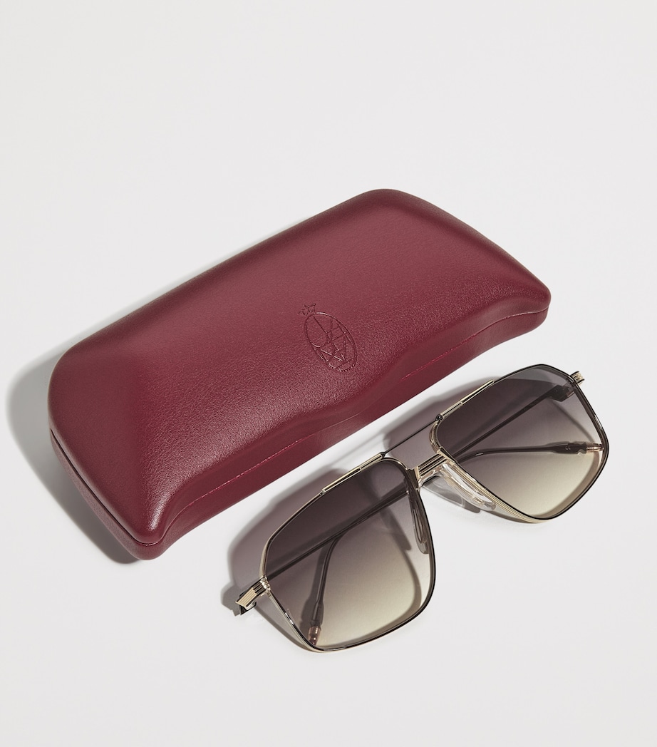 Titanium Jagger Aviator Sunglasses 17E-BNG Image 4