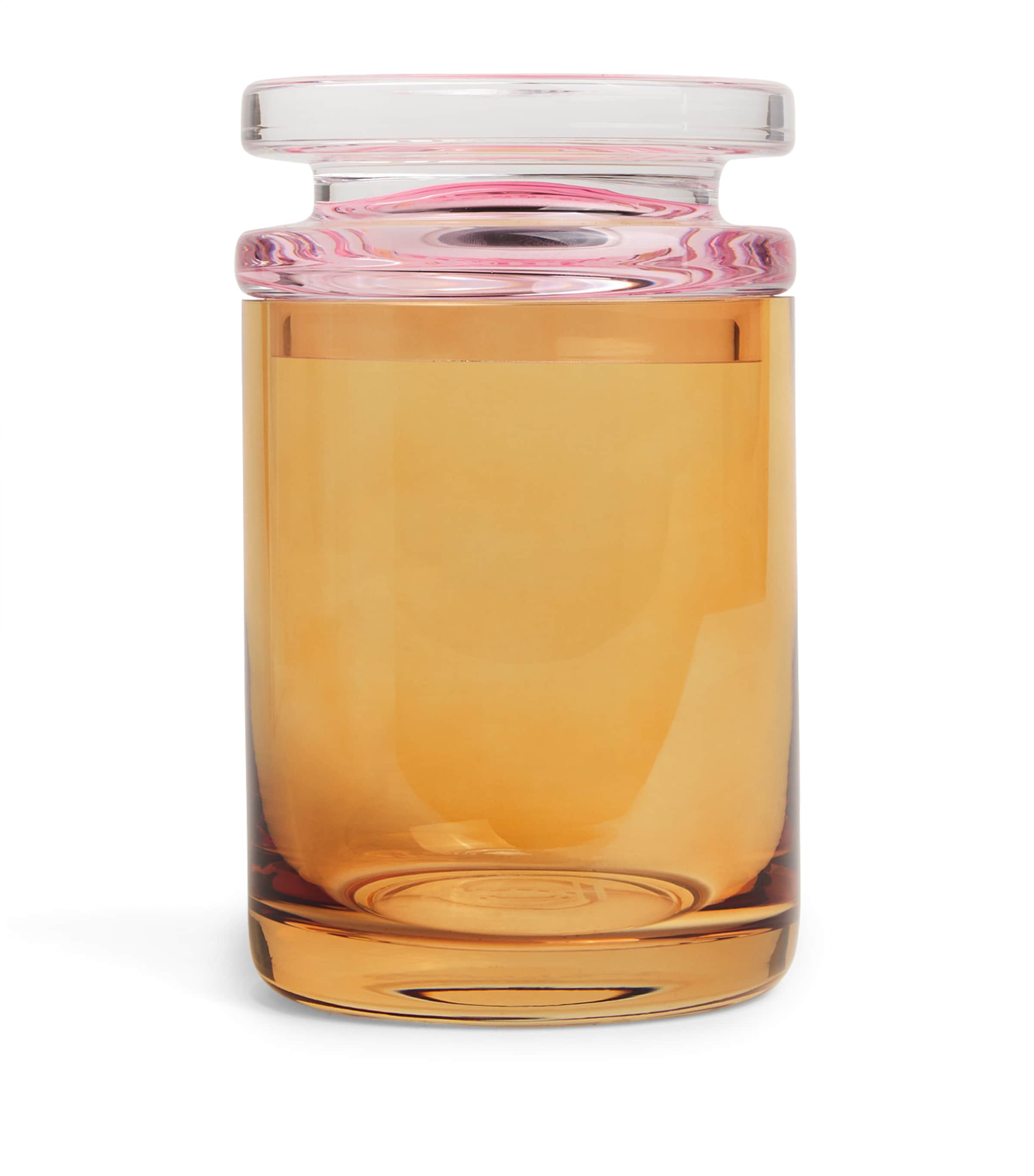Harrods Medium Glass Pot In Clear