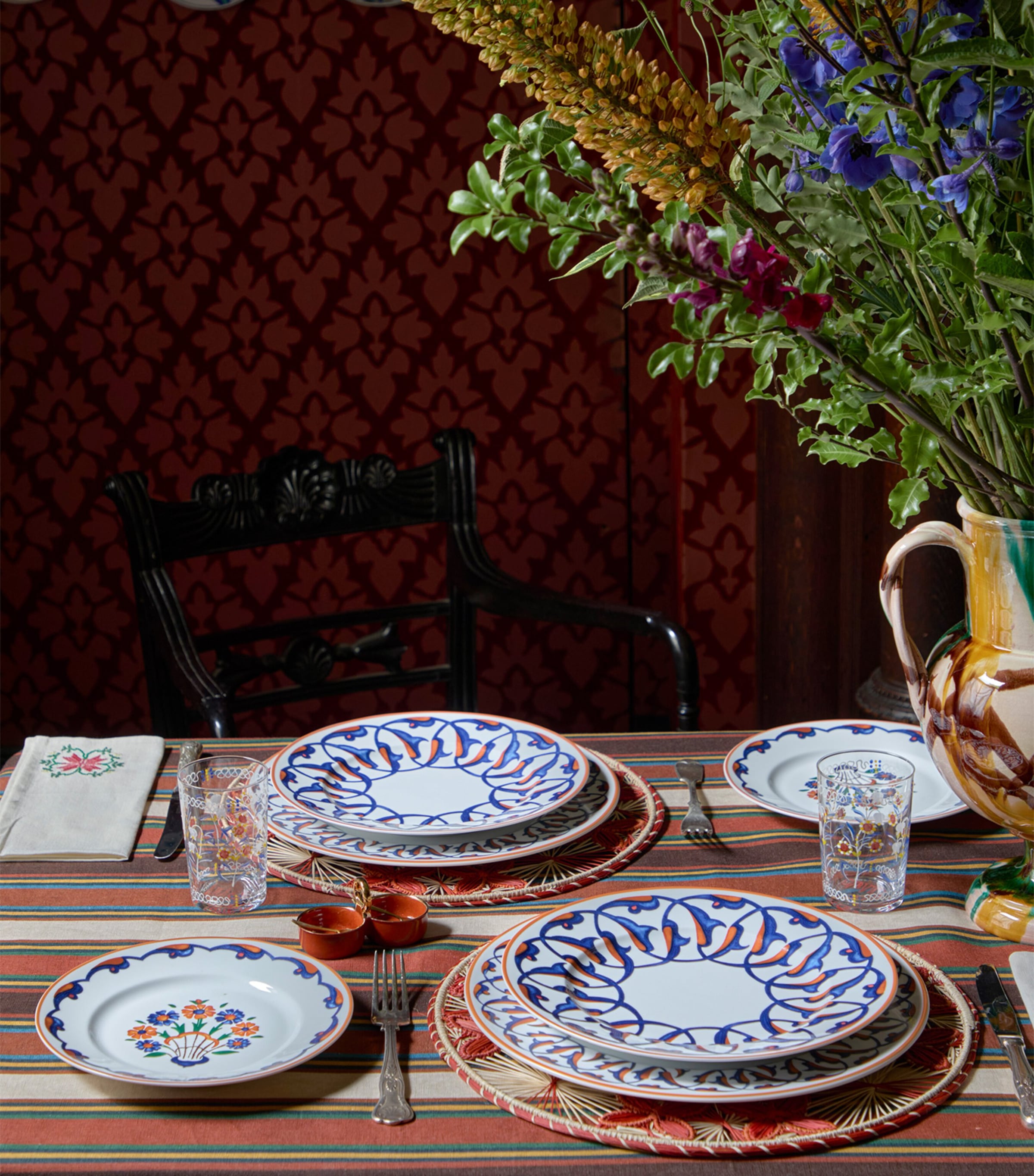 x Ginori 1735 Porcelain Anatolia Dinner Plate (26.5cm) WHITE Image 4