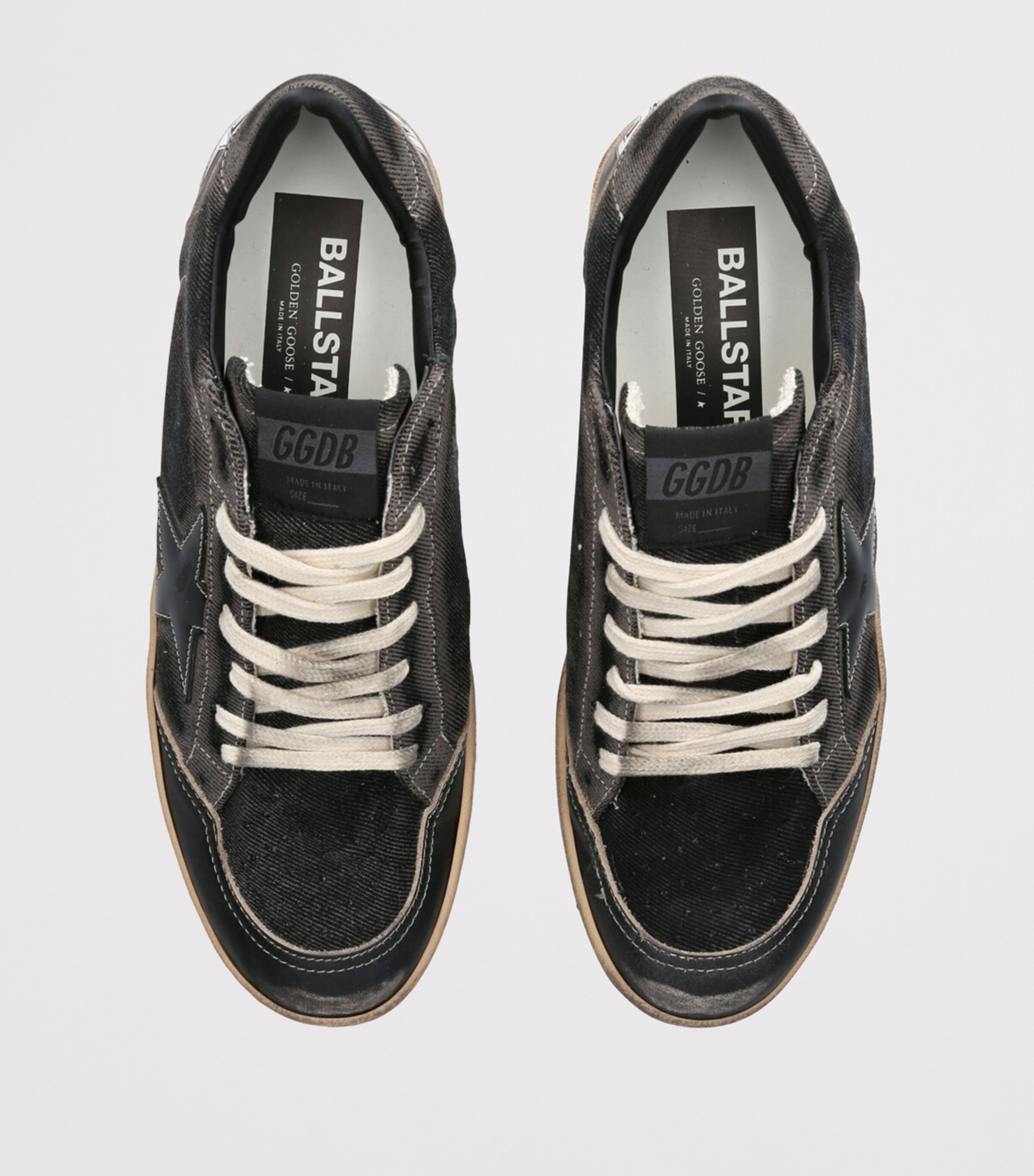 Golden Goose Black Denim Ball Star Sneakers Harrods ME