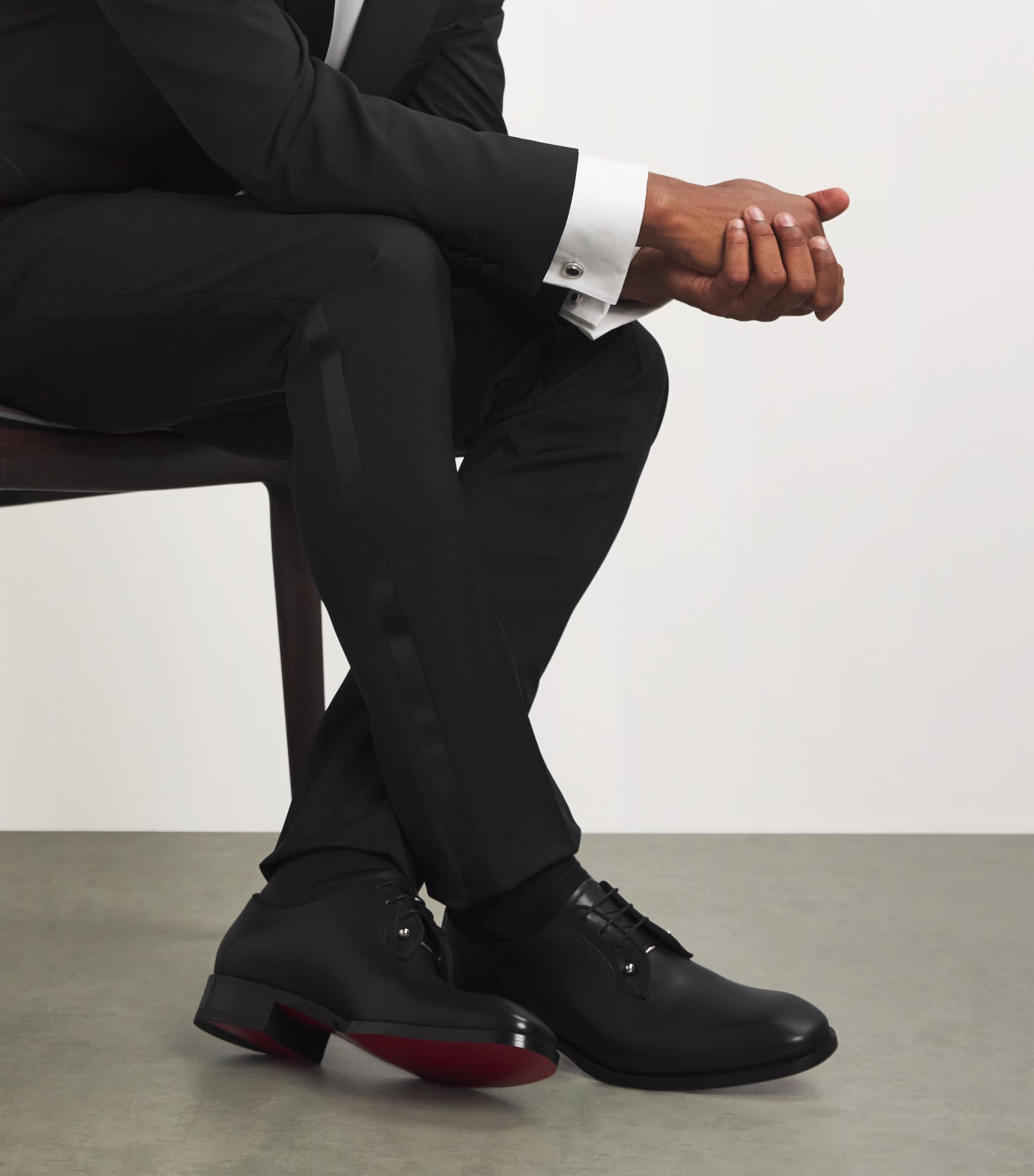 Chambeliss Leather Derby Shoes BK01 Image 3