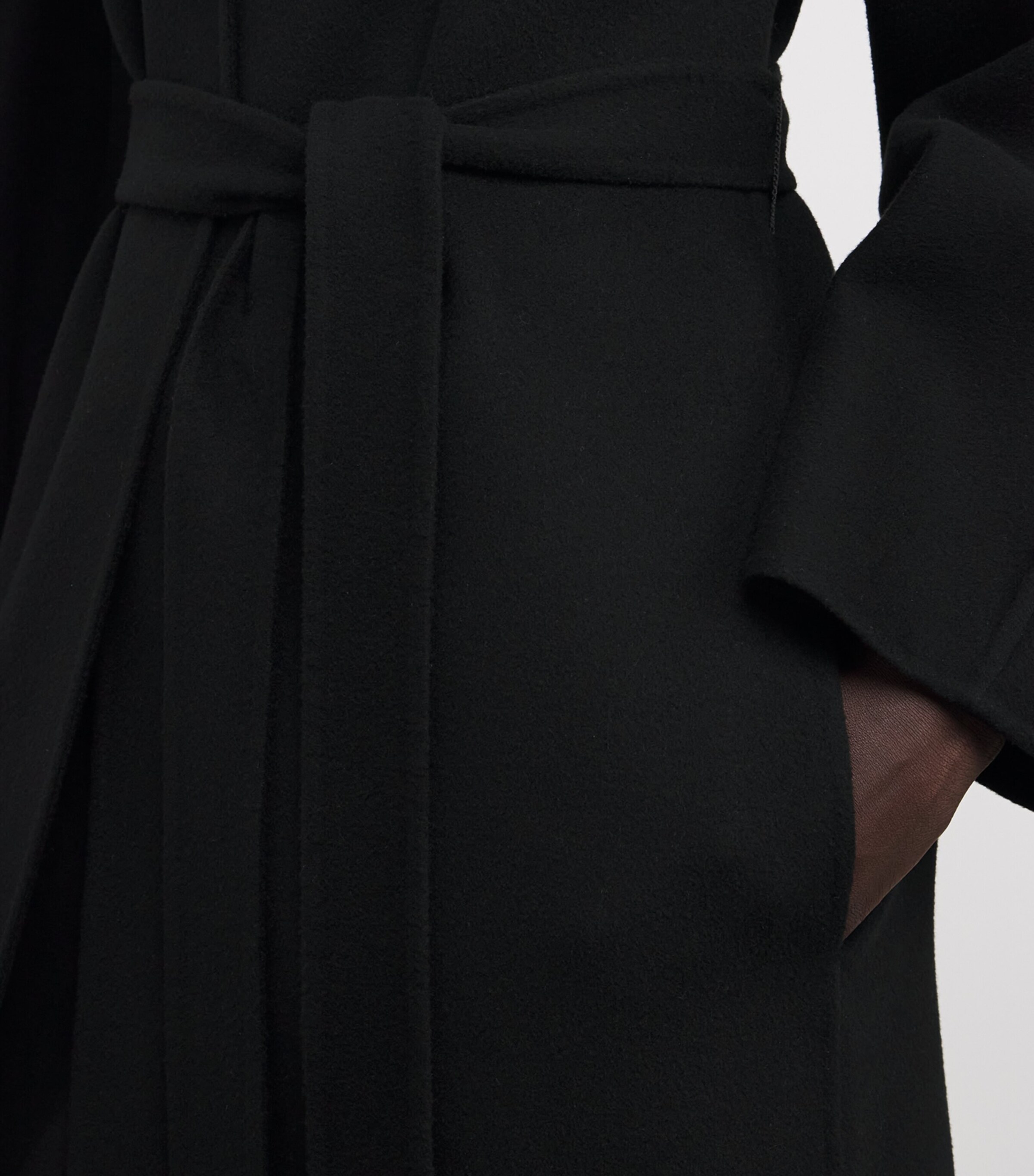 The Row Womens Nilsat Cashmere Coat Black Image 5