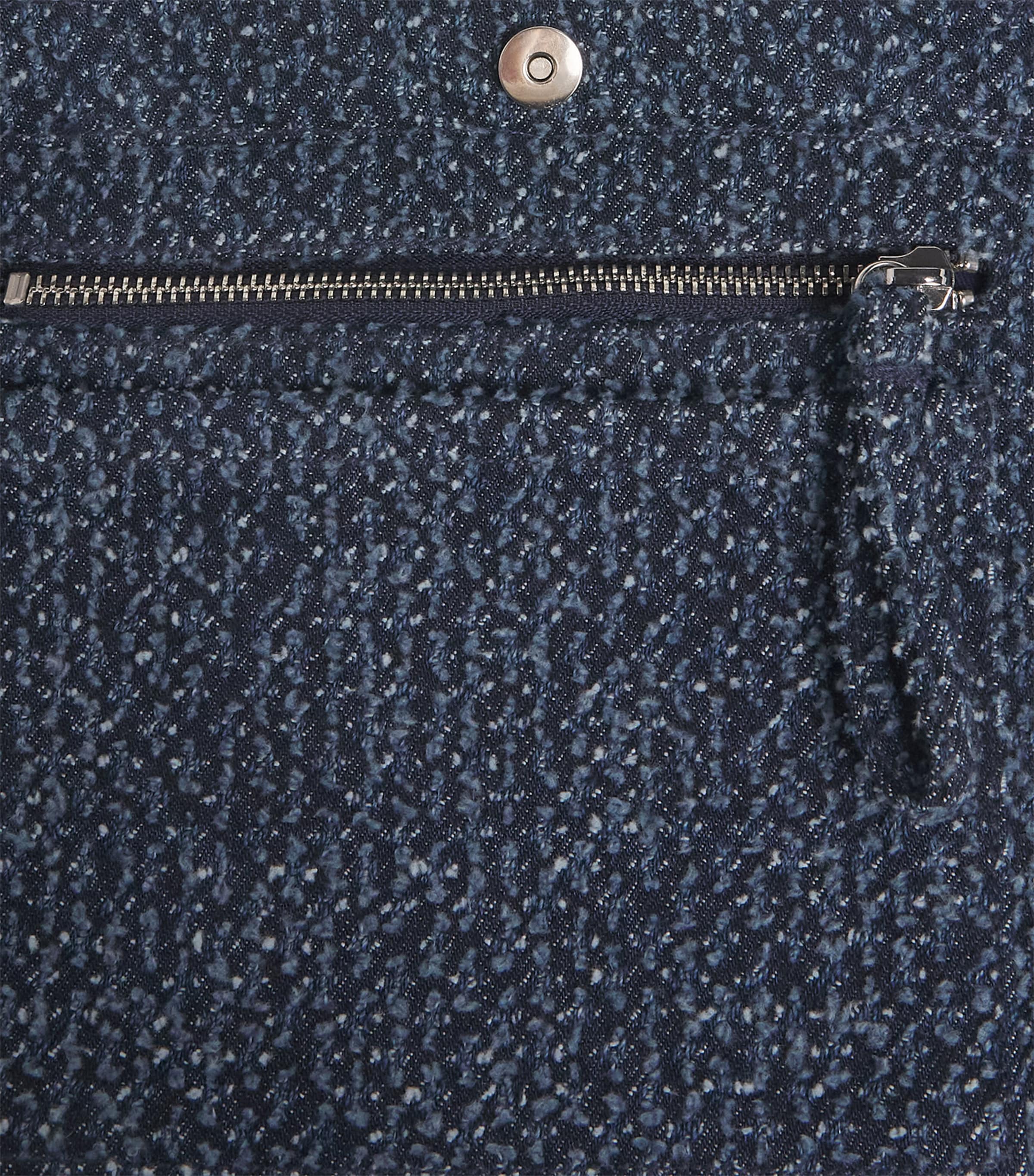 GANNI Small Tweed Bear Tote Bag Rinse Image 5