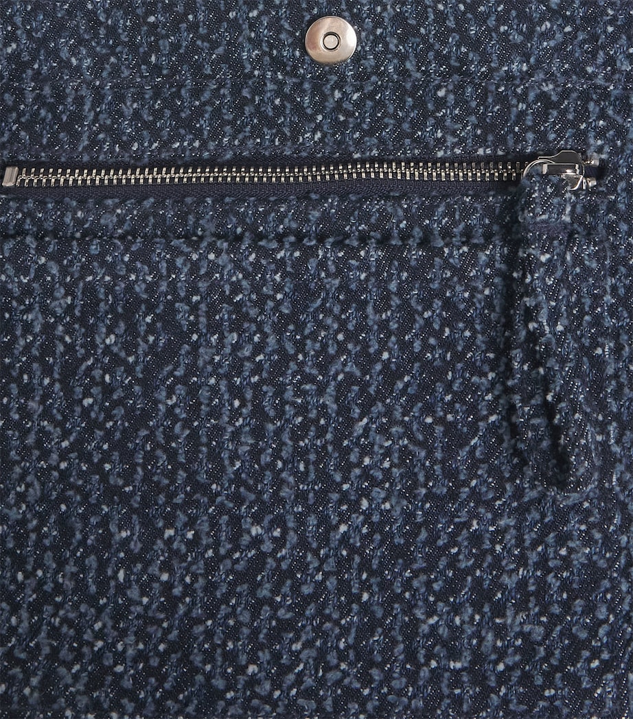 GANNI Small Tweed Bear Tote Bag Rinse Image 5