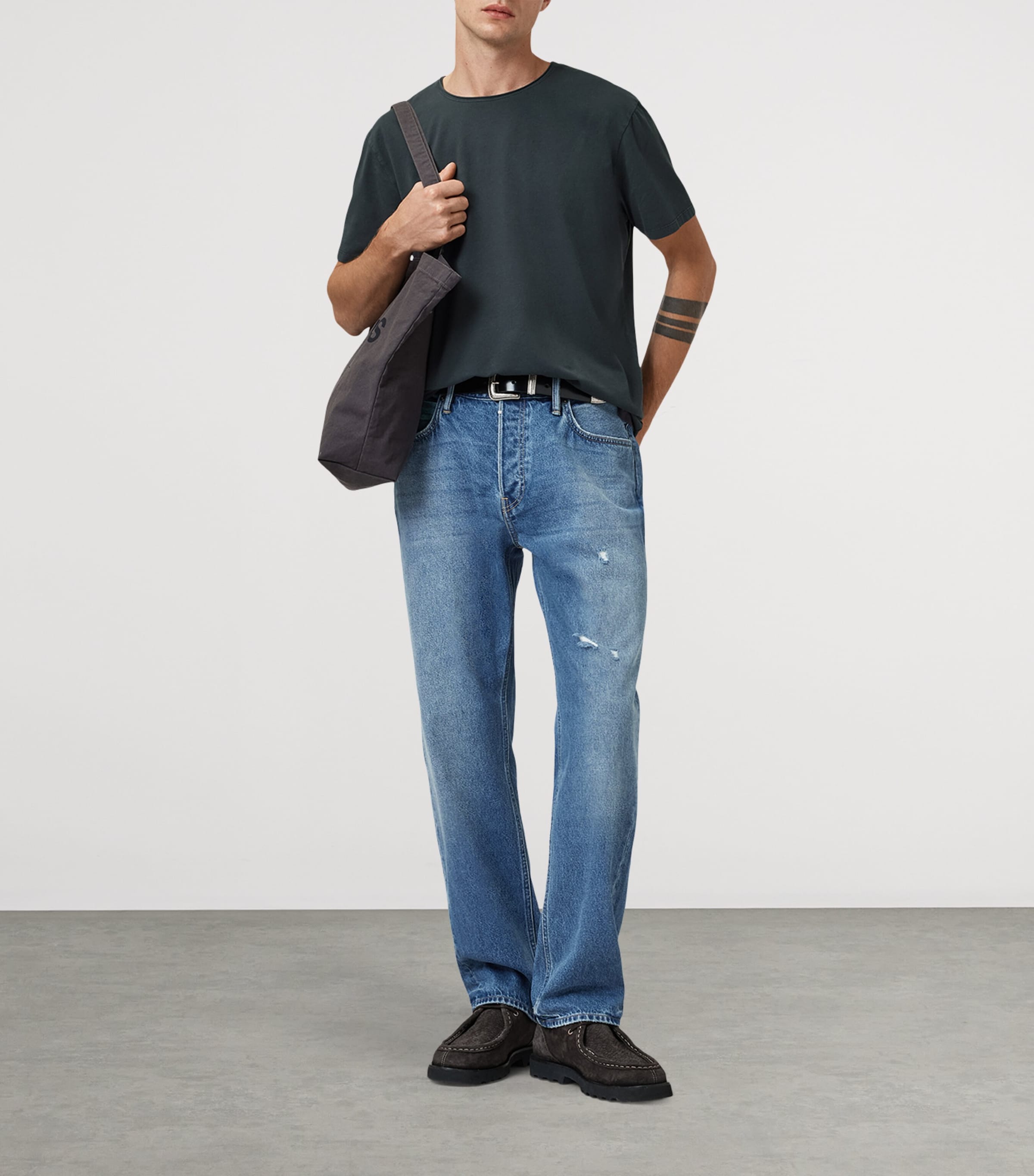 Organic Cotton Bodega T-Shirt SUNIL BLUE Image 2