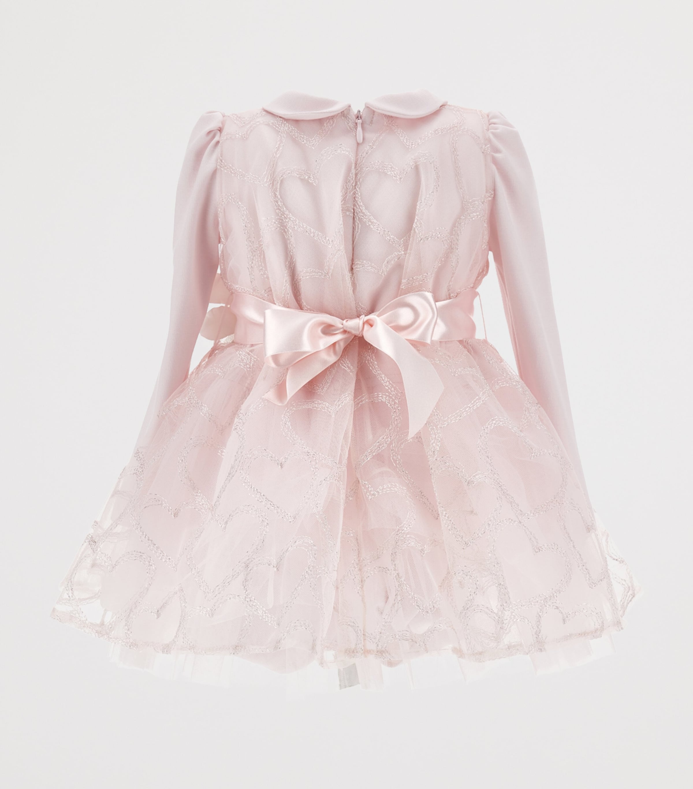 Tulle Glitter-Heart Appliqué Dress (3-36 Months) ROSA ANTICO Image 2