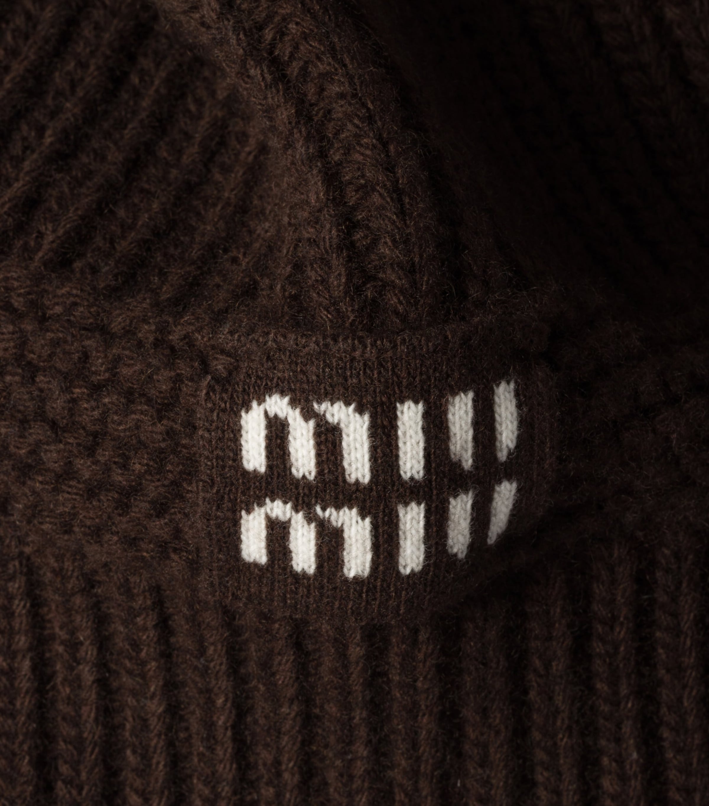 Wool-Blend Ribbed Hood F0003 Image 2