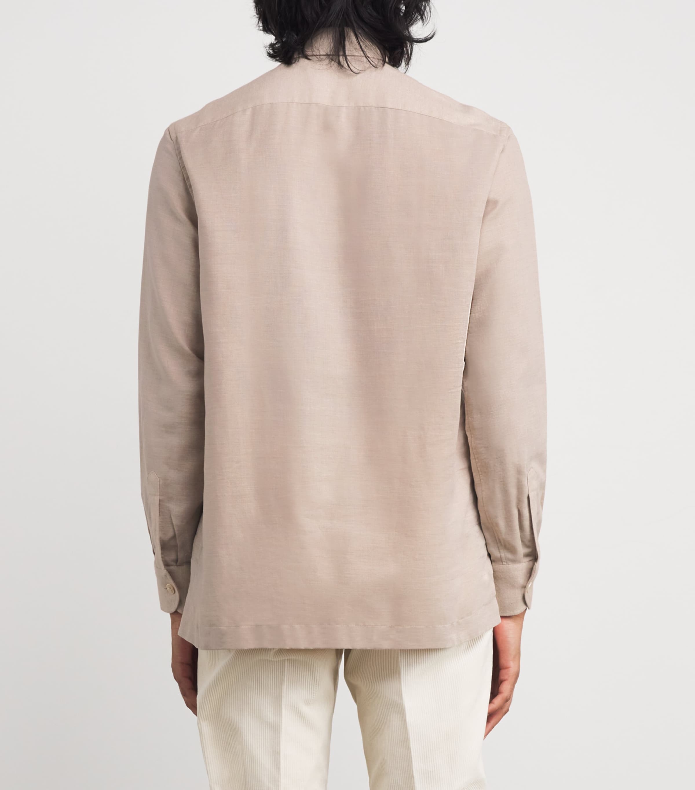Cotton-Cashmere Shirt NATURAL / BEIGE 035 Image 4