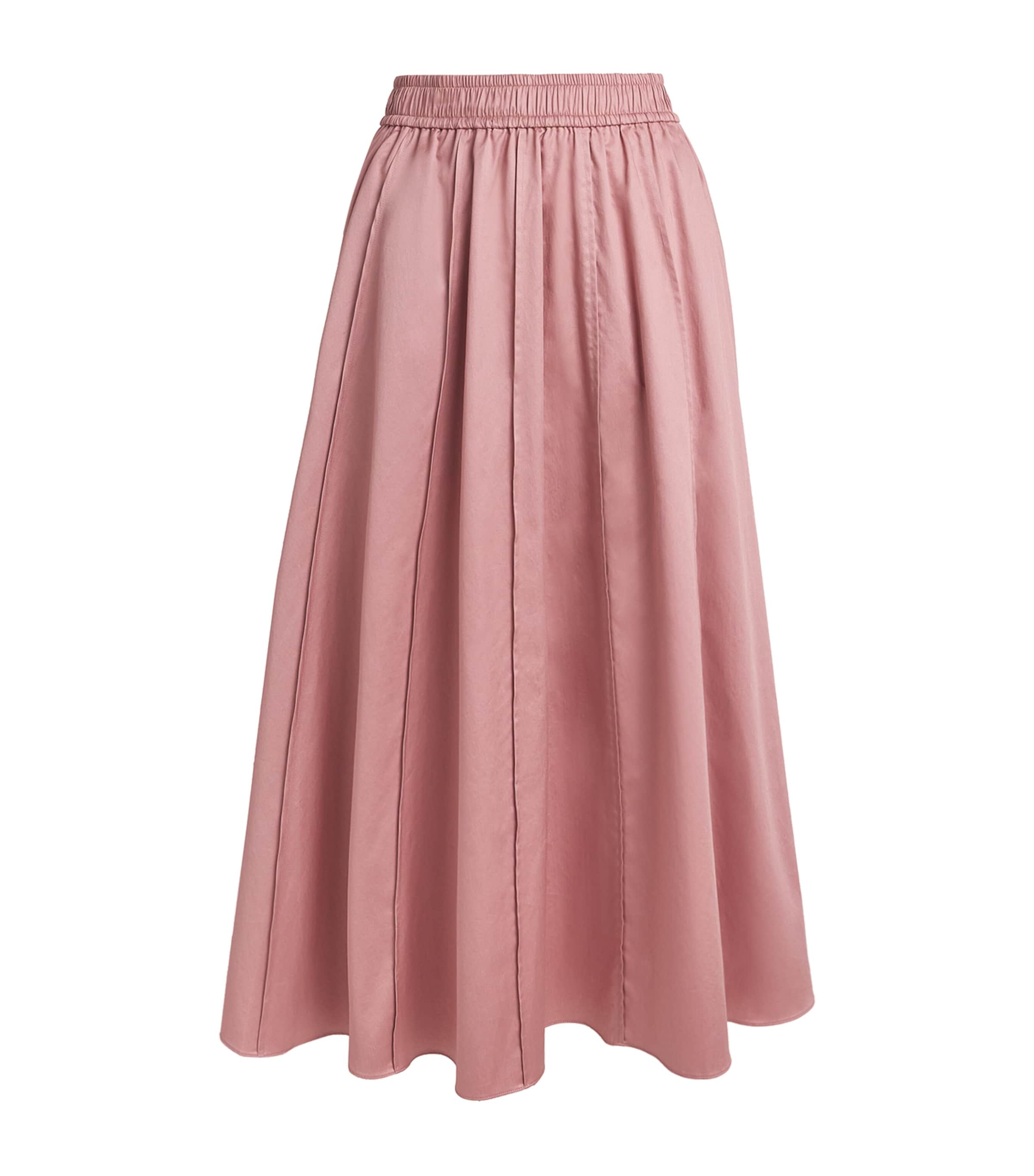 Joseph Womens Cotton Sateen Manar Skirt Musk Image 1