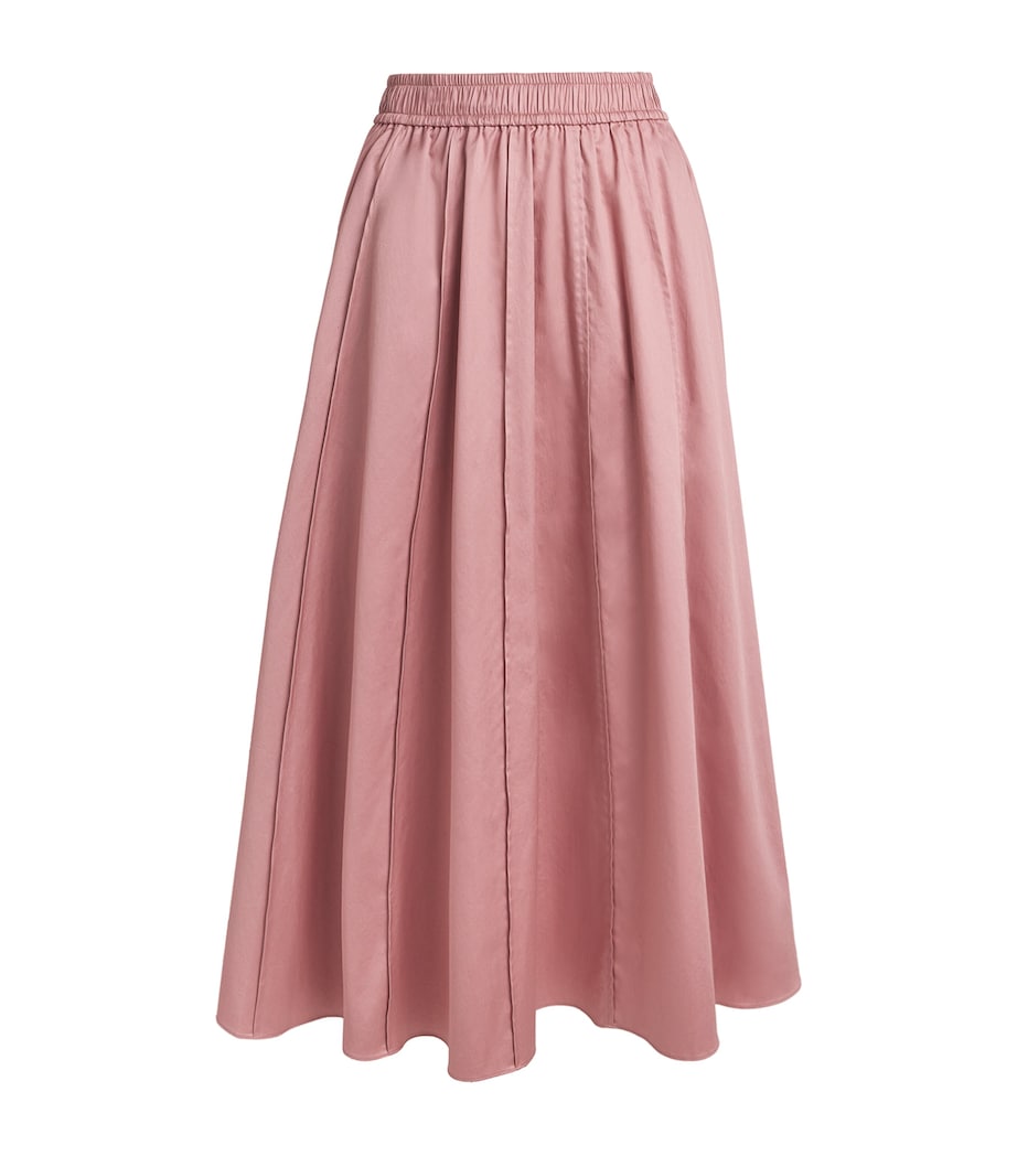 Joseph Womens Cotton Sateen Manar Skirt Musk Image 1