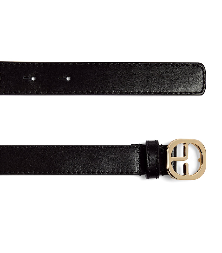 Leather Belt BLACK Image 3
