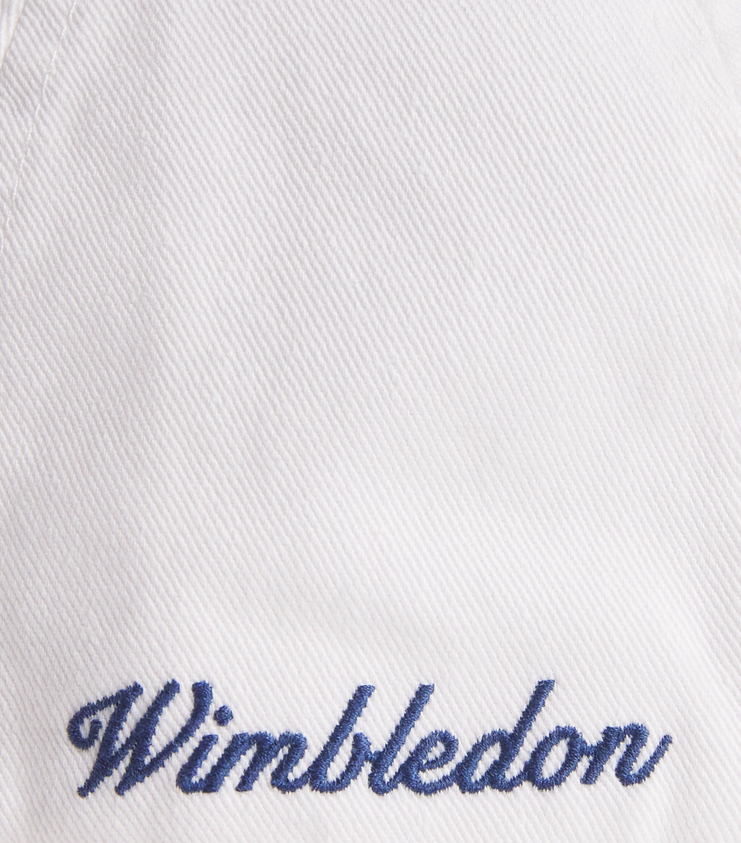 Ralph Lauren Kids x Wimbledon Cotton Logo Cap White Image 3