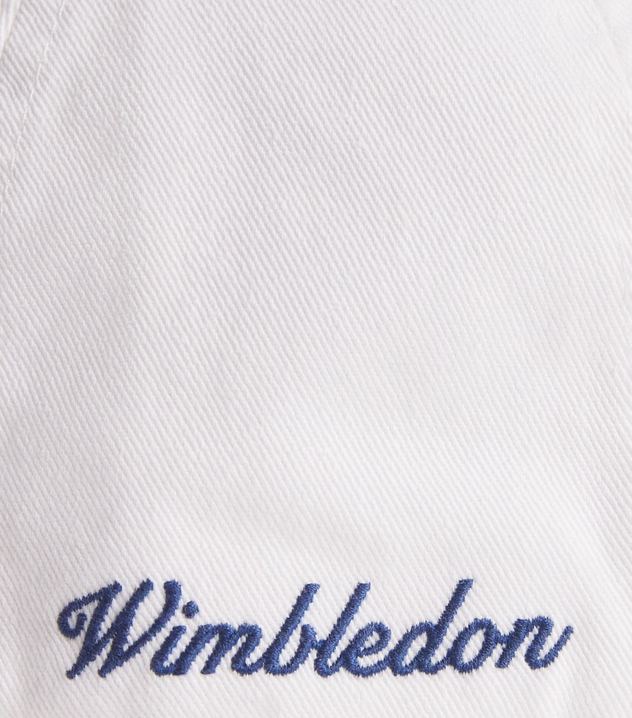 Ralph Lauren Kids x Wimbledon Cotton Logo Cap White Image 3