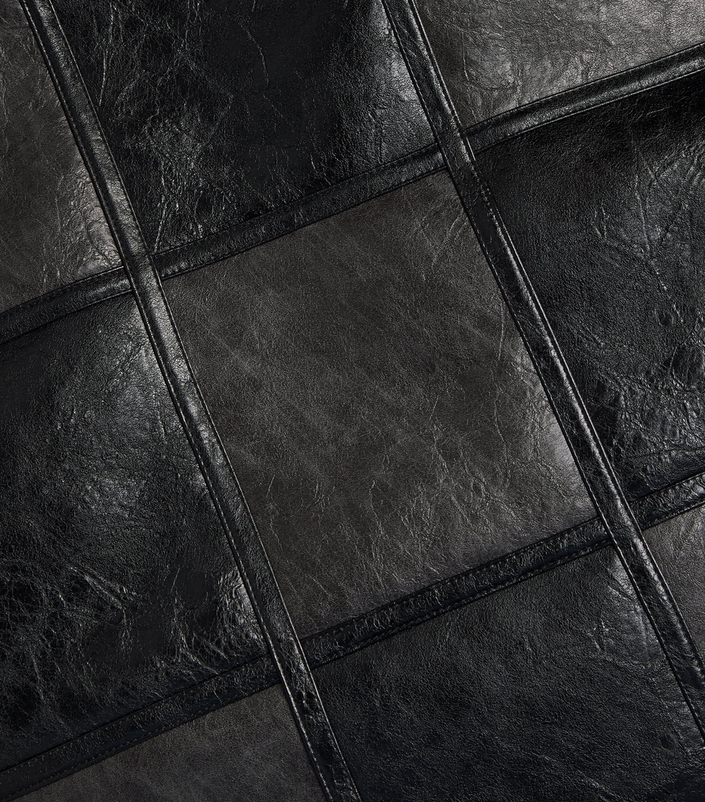 Faux Fur-Trim Bomber Jacket BLACK GREY Image 5