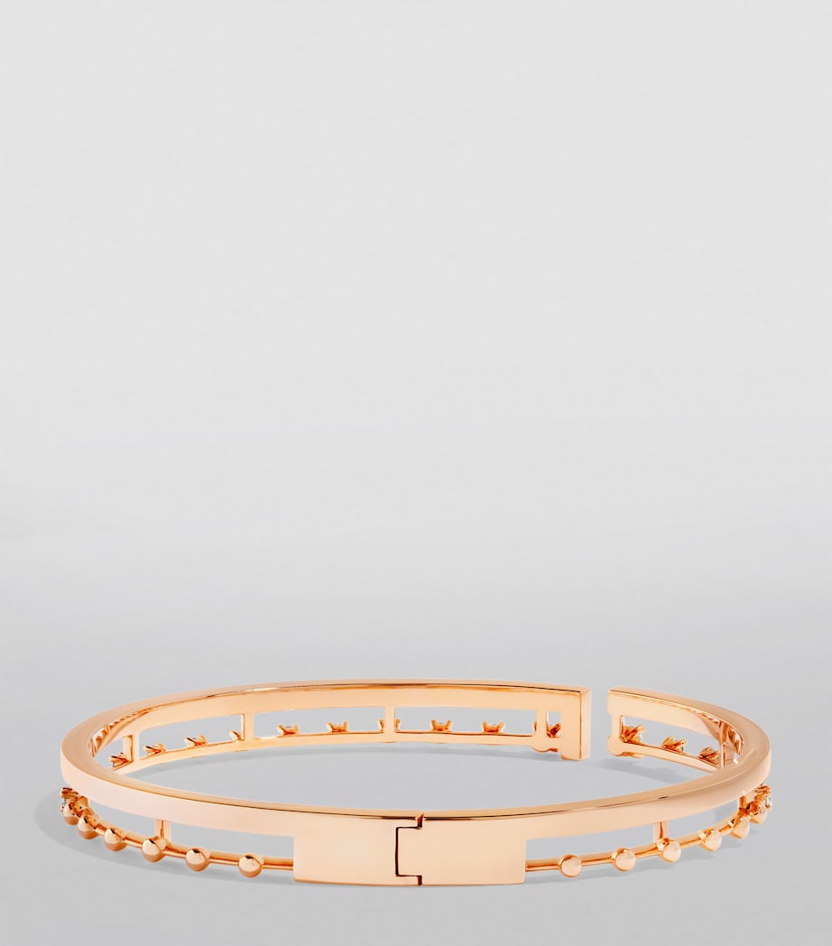 Medium Rose Gold and Diamond Avenues Bangle ROSE GOLD Image 2