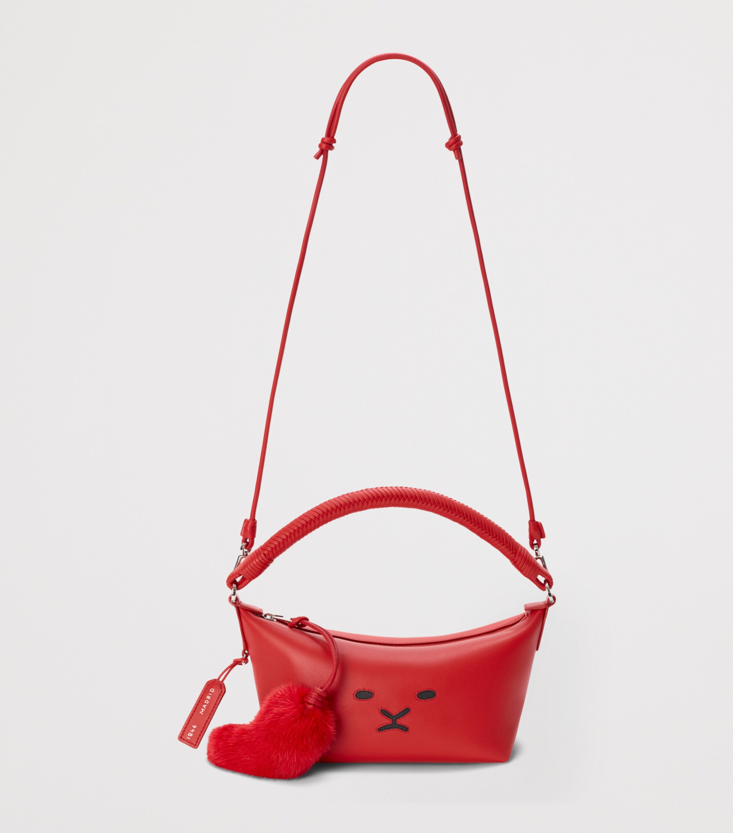LOEWE Leather Cala 180 Top-Handle Bag Red Image 10