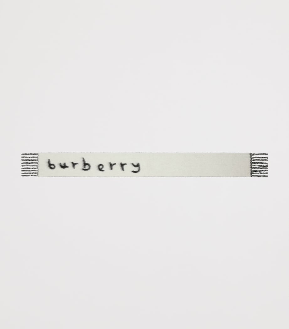 Alpaca-Blend Reversible Logo Scarf BLACK Image 9