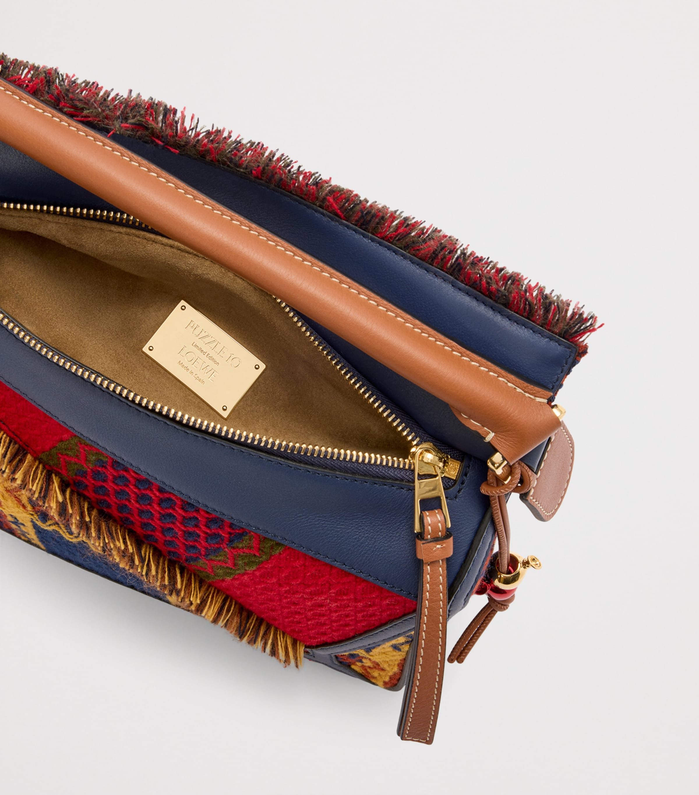 限定生産【LOEWE】Puzzle10 (15) Tartan LOEWE Puzzle 10 Re-Edition Tartan Top-Handle Bag | Harrods US