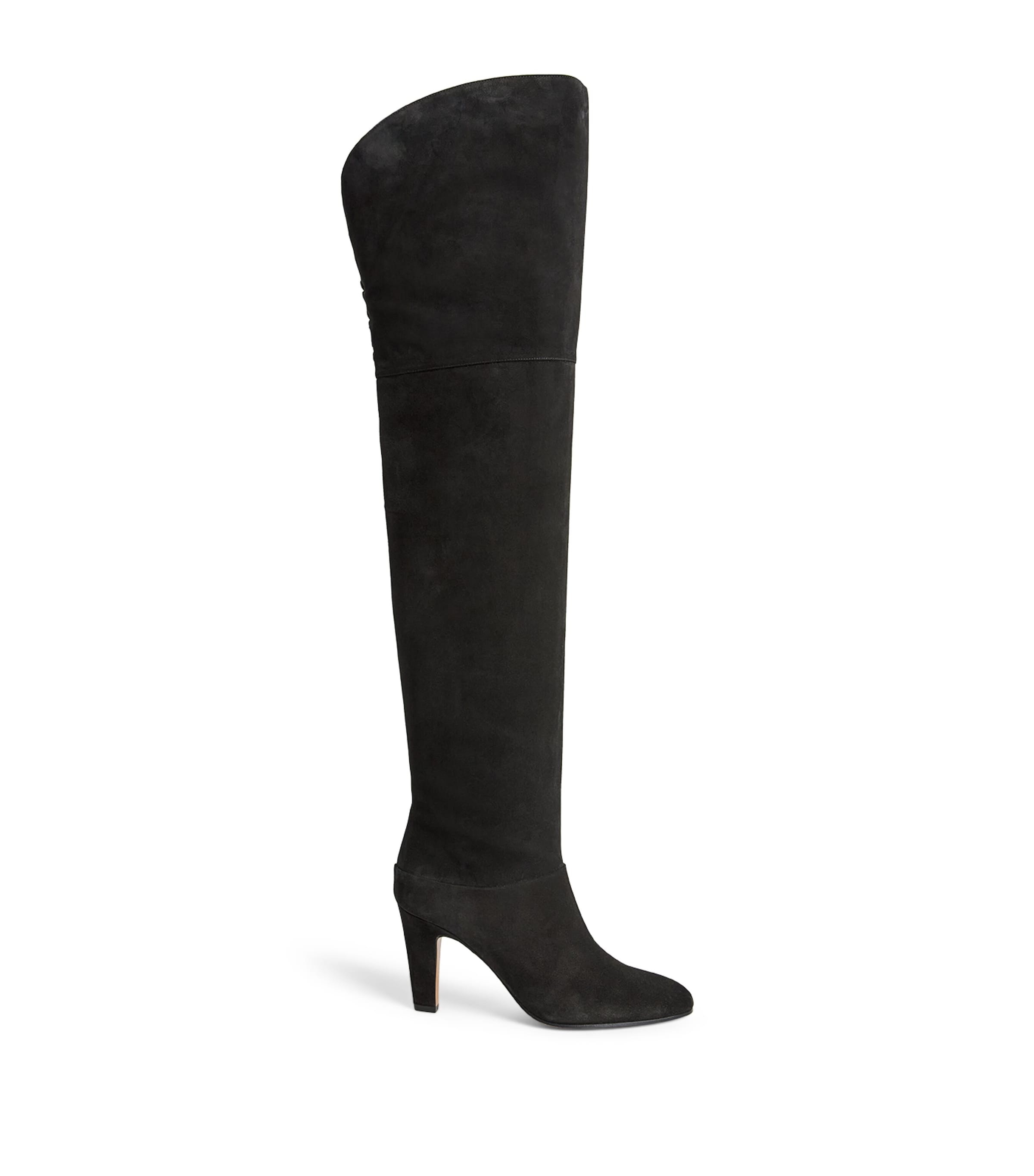 Suede Eve Over-The-Knee Boots 85 BLACK Image 1