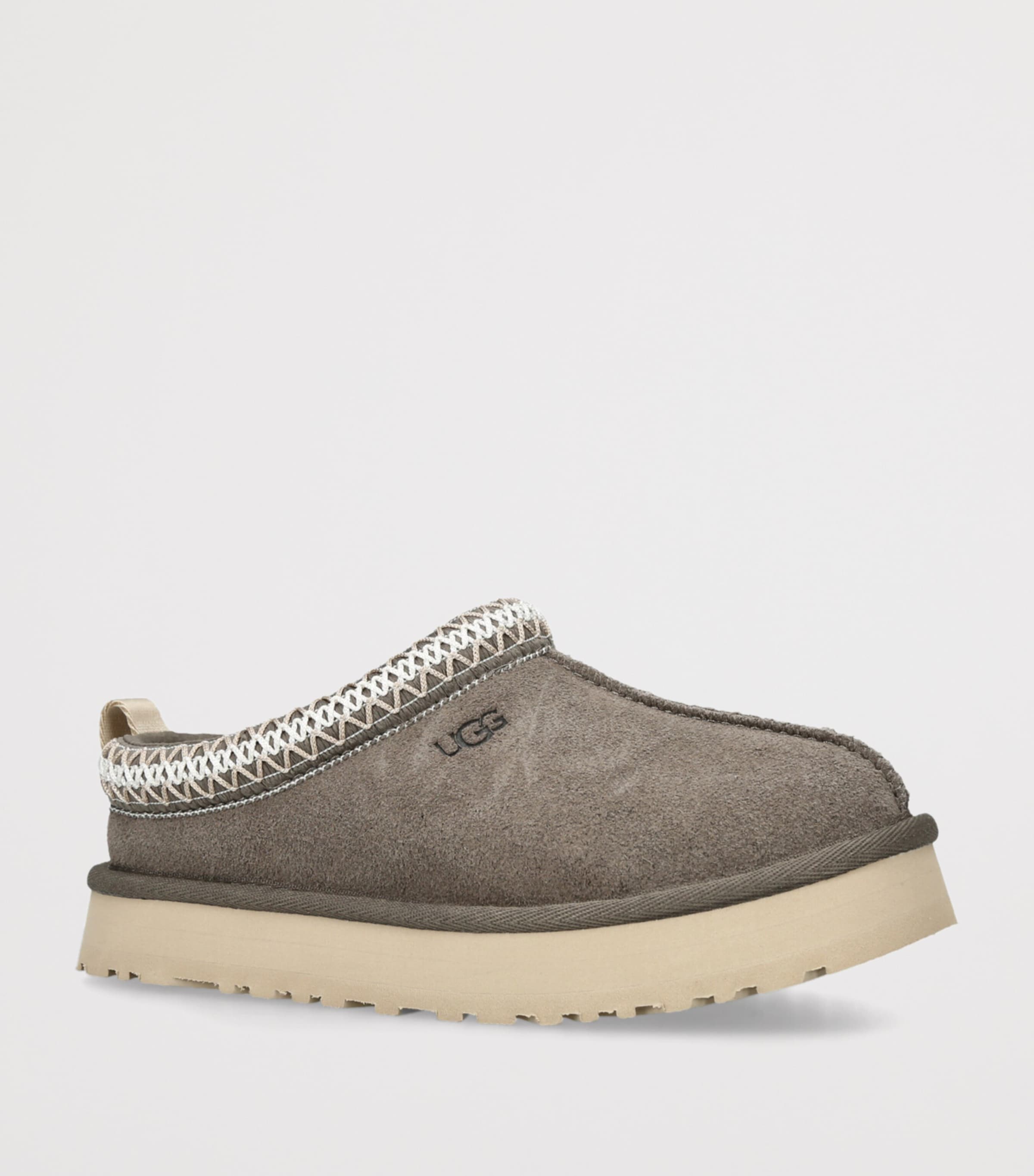 UGG Kids Suede Tazz Slippers Dark Green Image 3