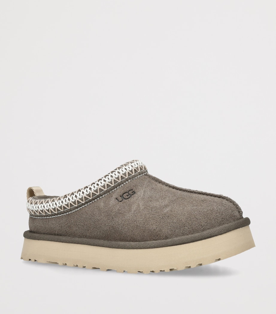 UGG Kids Suede Tazz Slippers Dark Green Image 3