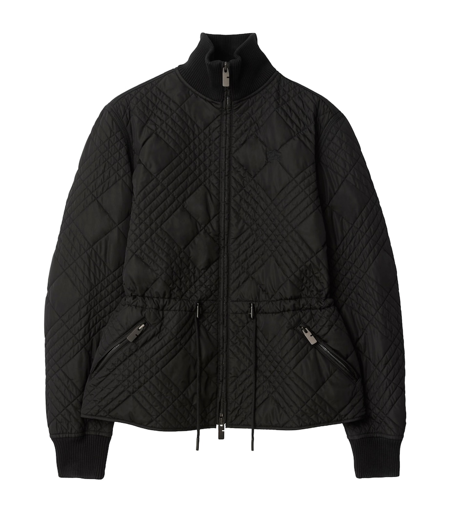 Micro-Stitch Wakerley Quilted Jacket BLACK Image 1