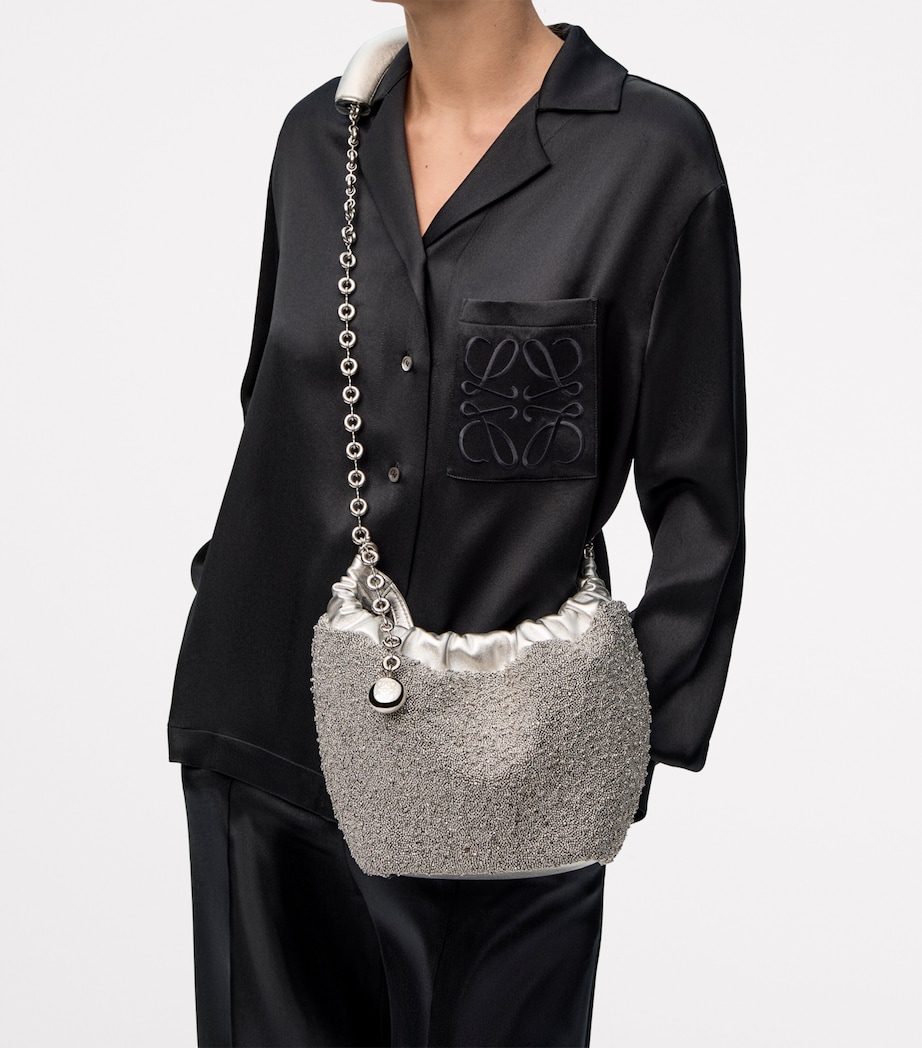 EXCLUSIVE Mini Mirror Squeeze Top-Handle Bag SILVER Image 9