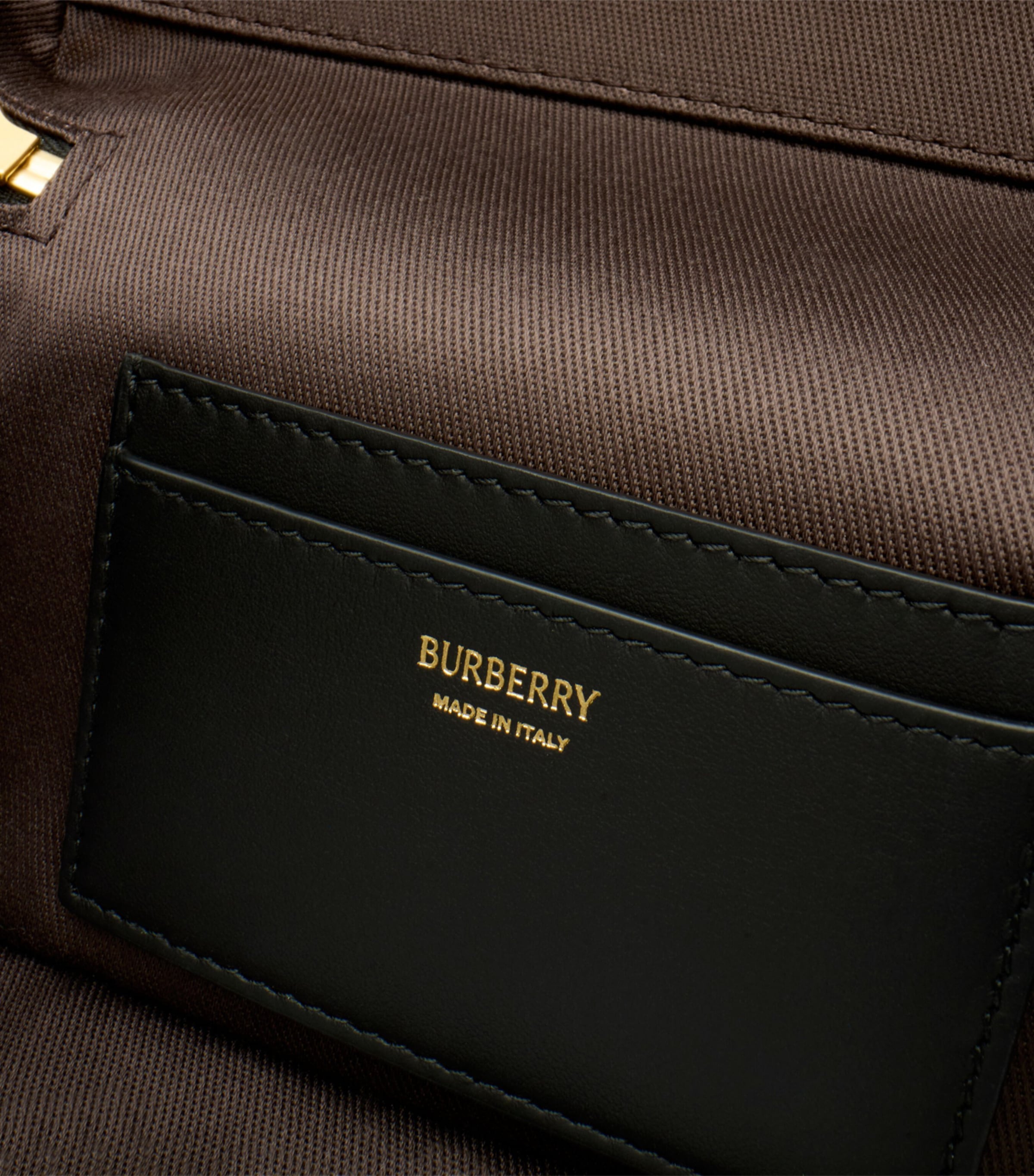 Burberry Check Vanity Bag Chocolate Brown Image 4