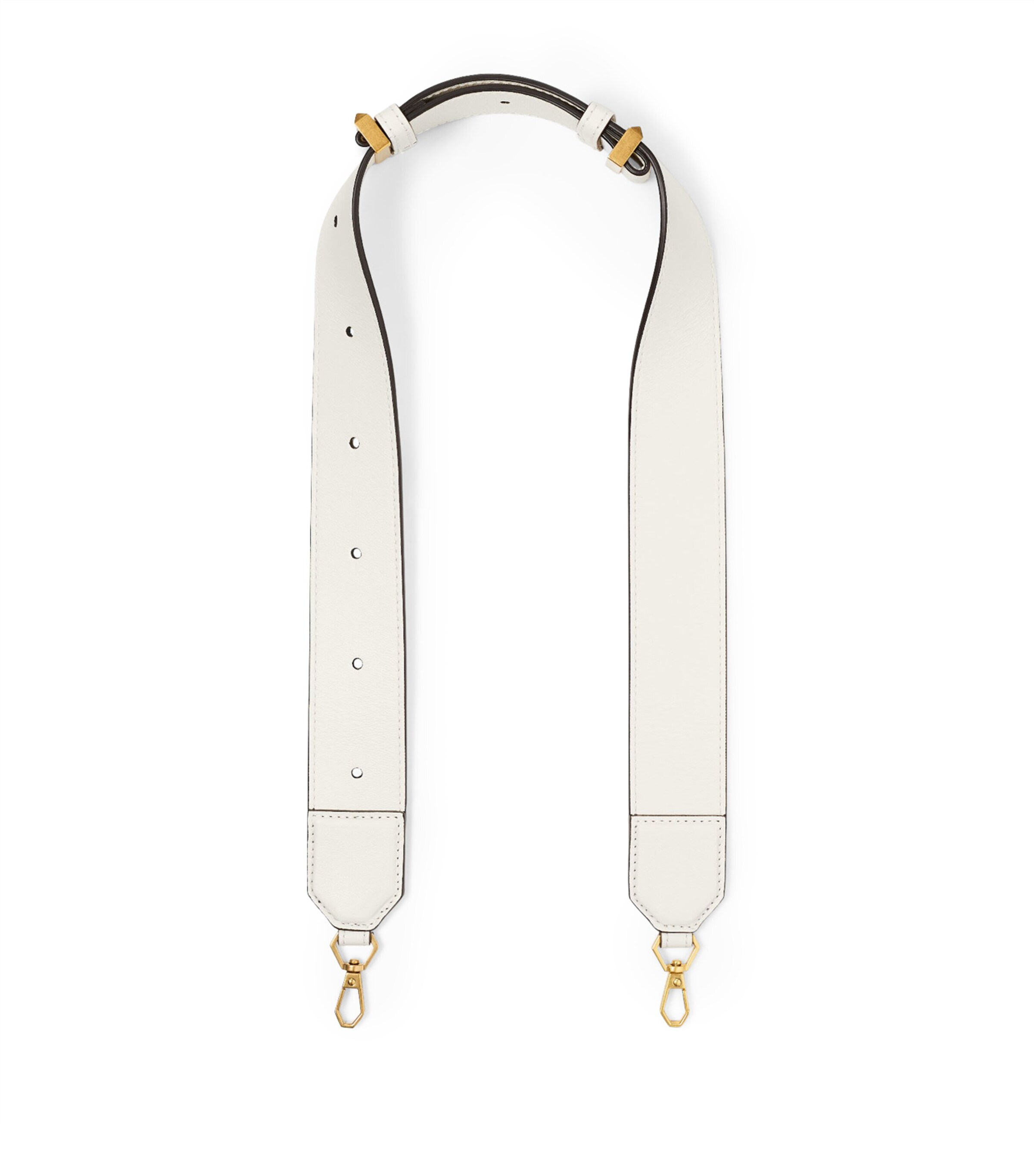 Jimmy Choo Leather Diamond Bag Strap Latte/gold Image 1