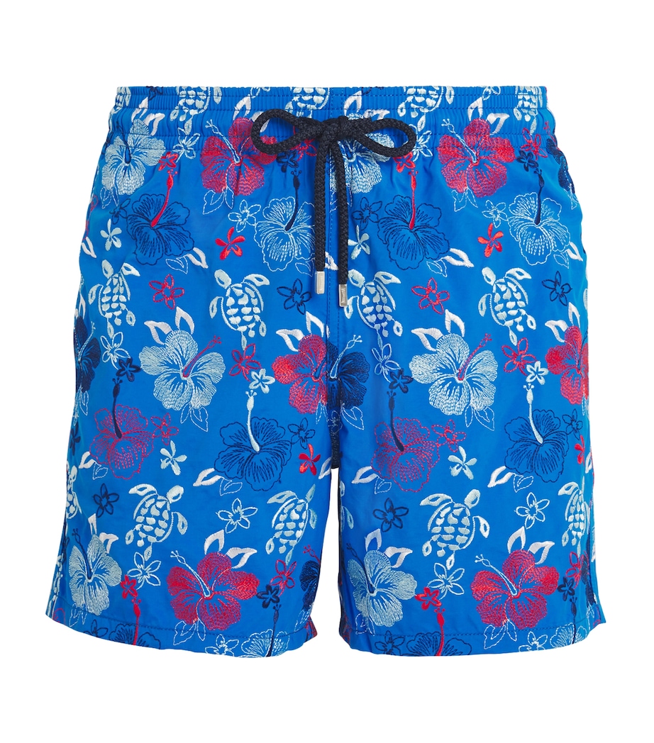 Tropical Turtles Mistral Swim Shorts 601-BLEU NEON Image 1