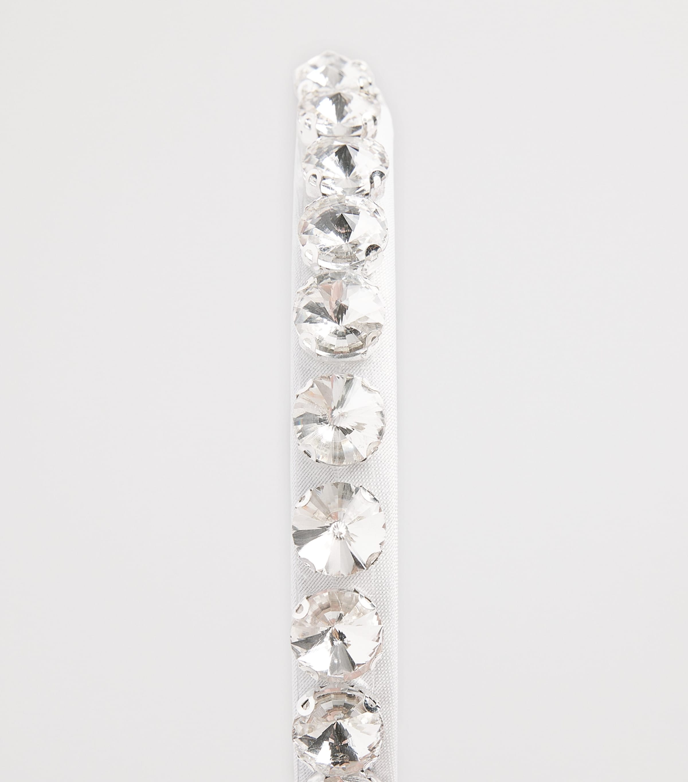 Mama Luma Crystal-Embellished Headband Ecru Image 3