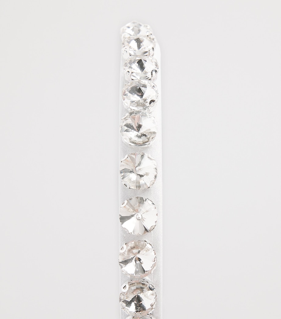 Mama Luma Crystal-Embellished Headband Ecru Image 3