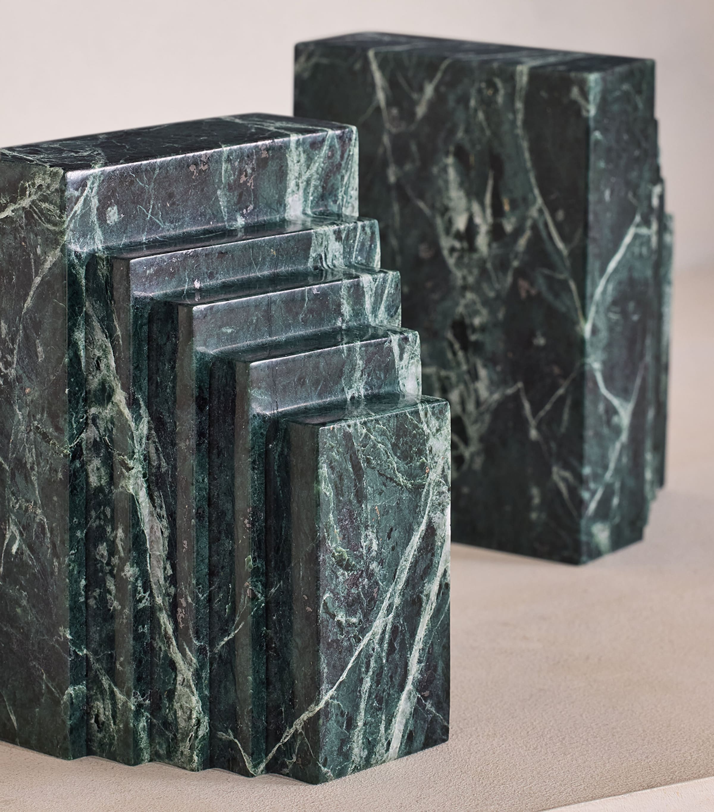 Soho Home Marble Lola Bookends Green Image 2