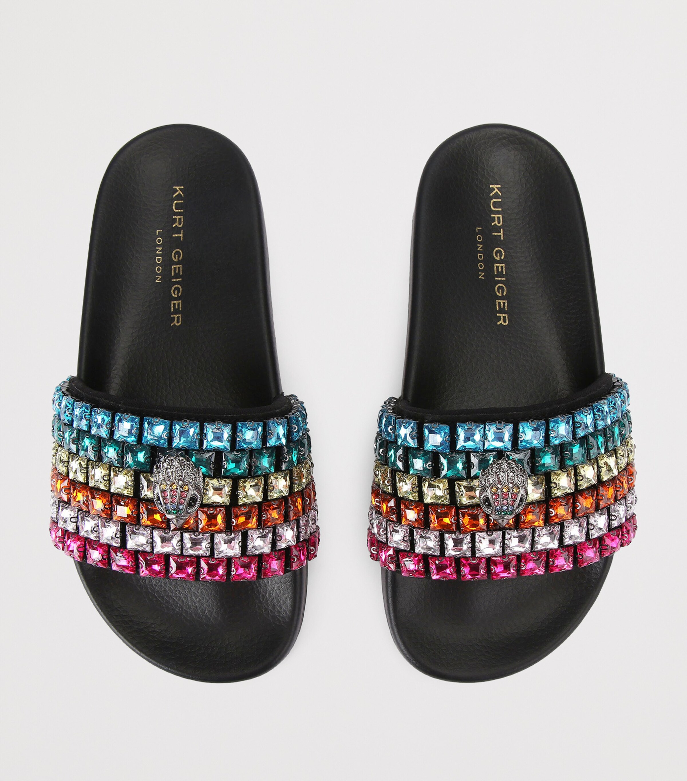 Embellished Mina Eagle Slides BLACK/COMB Image 3