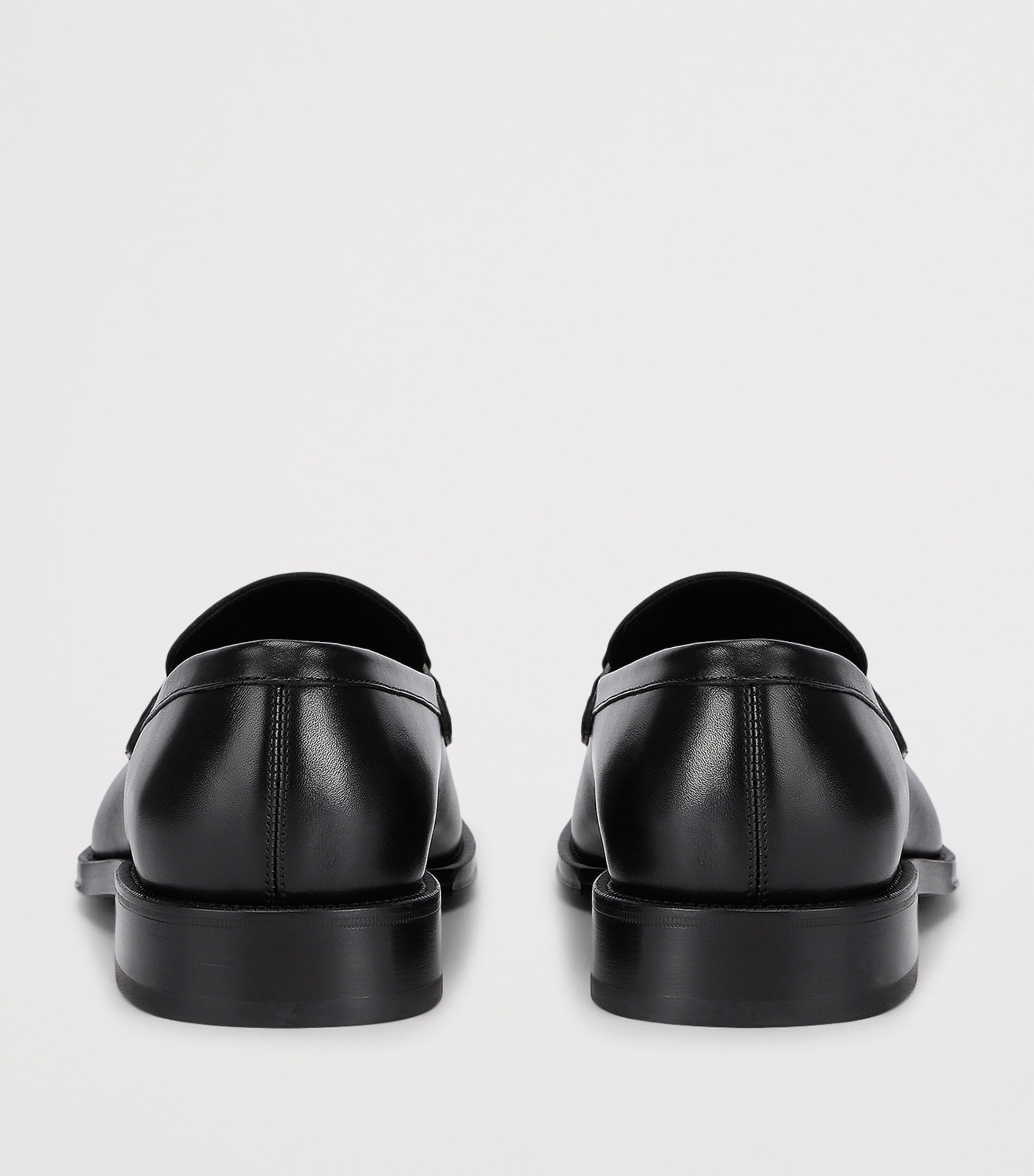 Leather Benedict Loafers BLACK Image 2