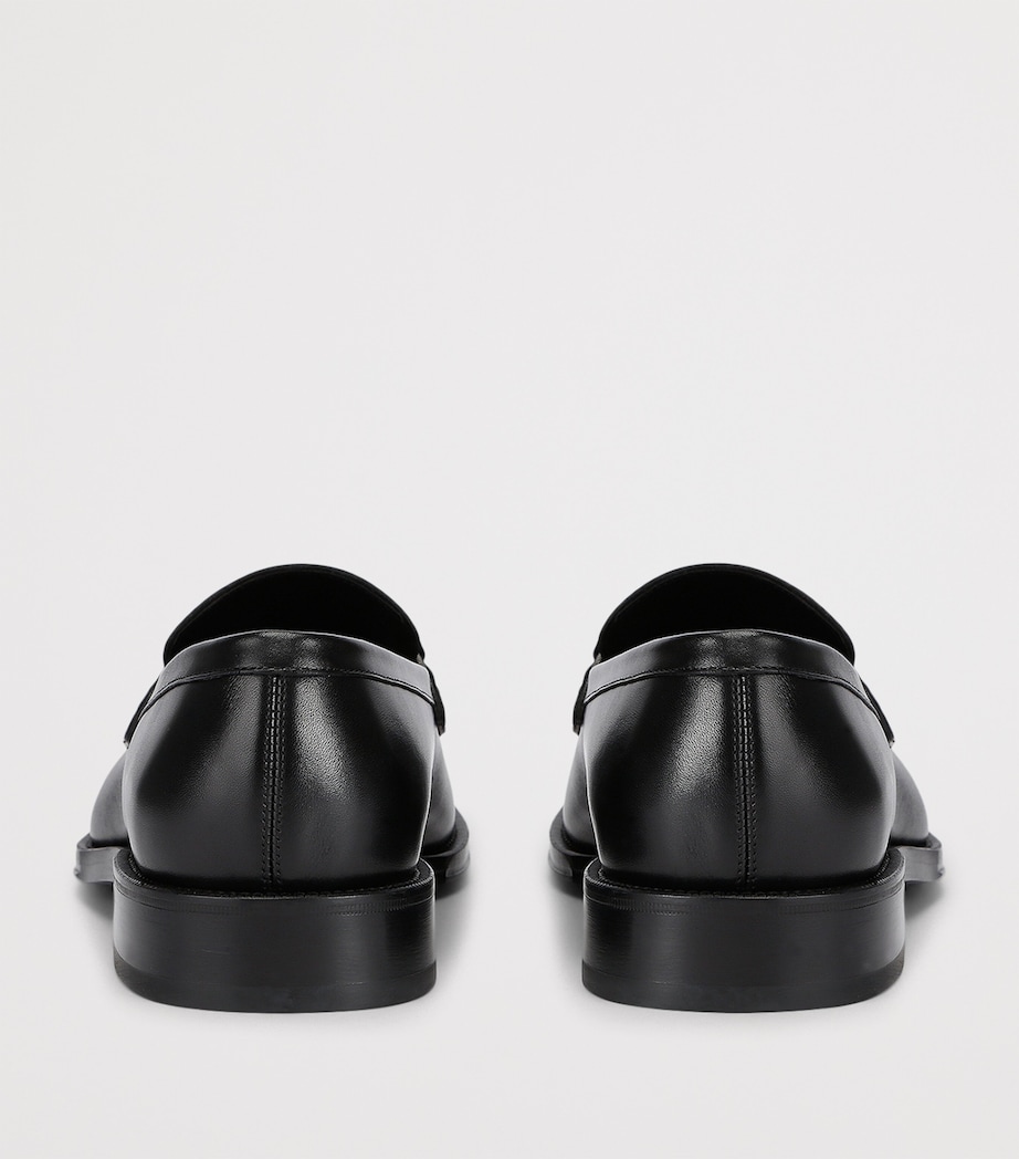 Leather Benedict Loafers BLACK Image 2