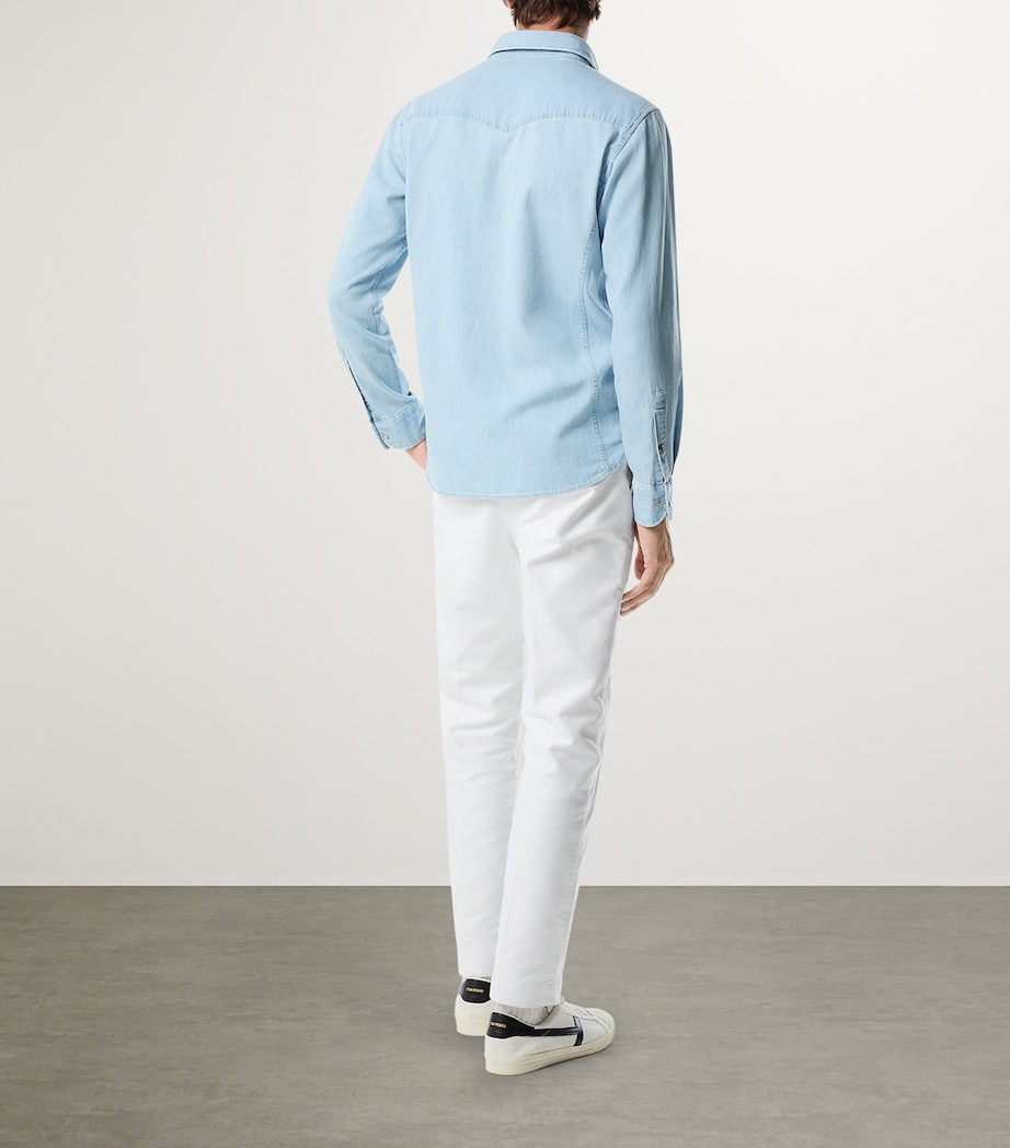 Denim Chambre Western Shirt HB215 Image 3