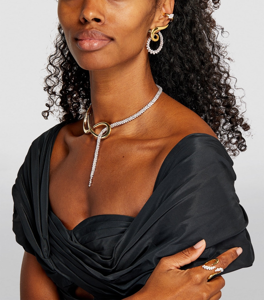 Yellow Gold and Diamond Golden Strada Earrings YELLOW GOLD Image 4