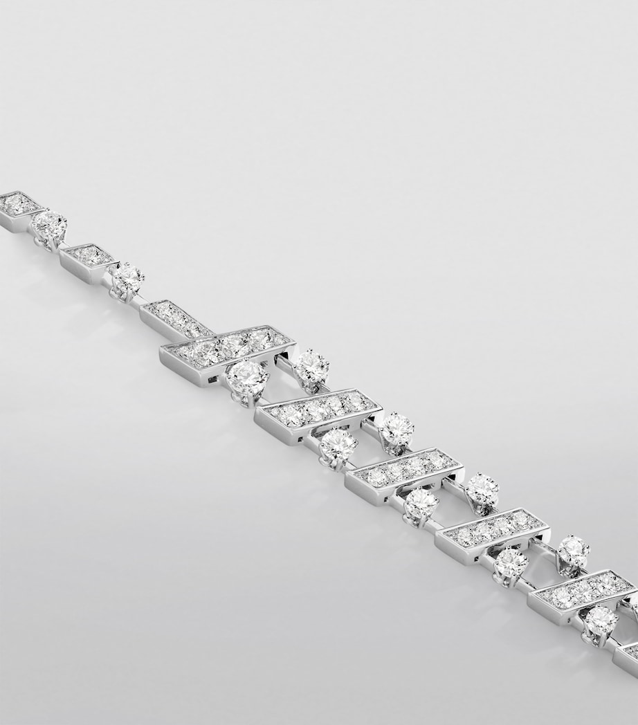 White Gold and Diamond Fifth Avenue Bracelet WHITE GOLD Image 3