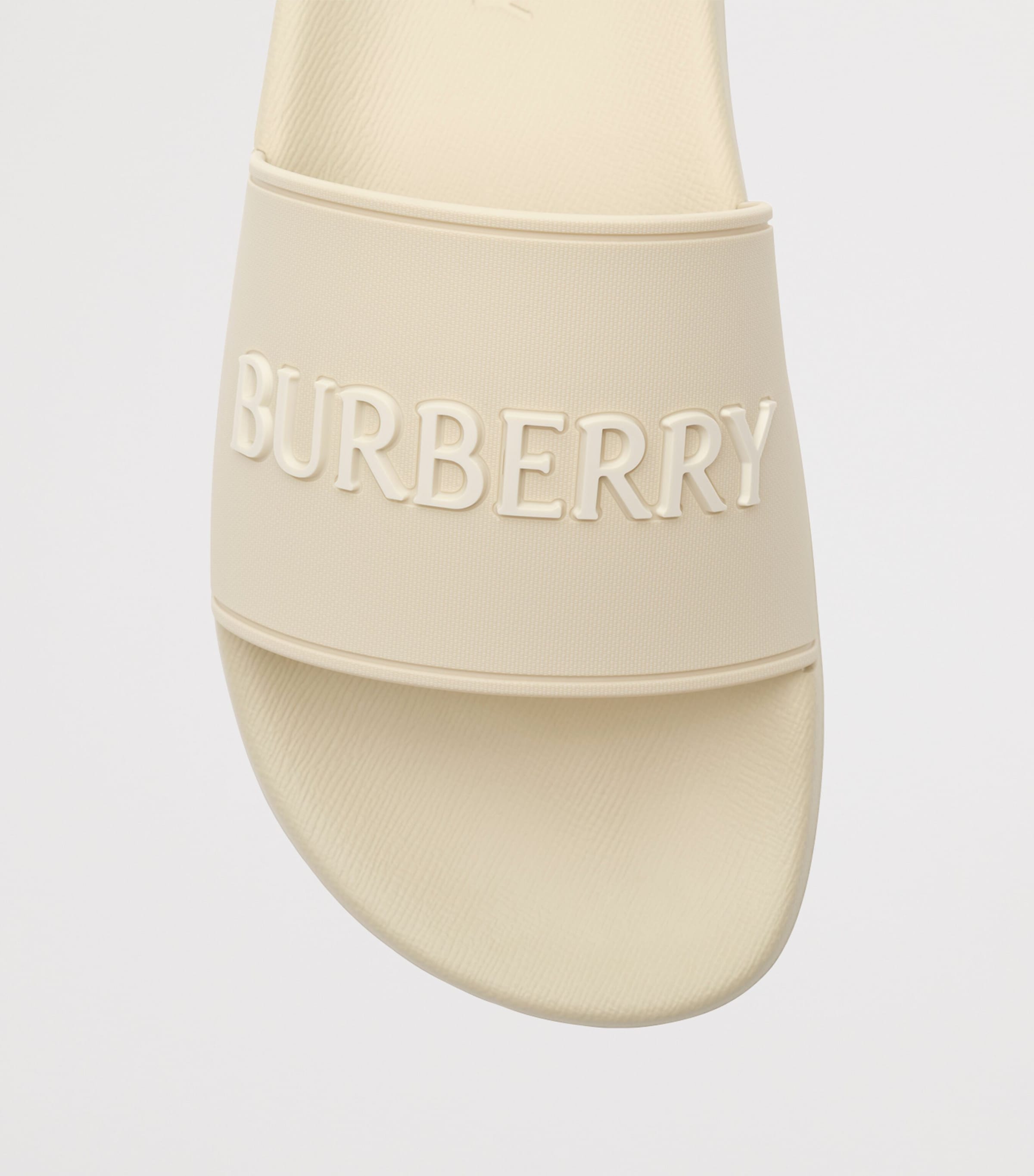 Burberry Logo Slides Sesame Dove Beige Image 6