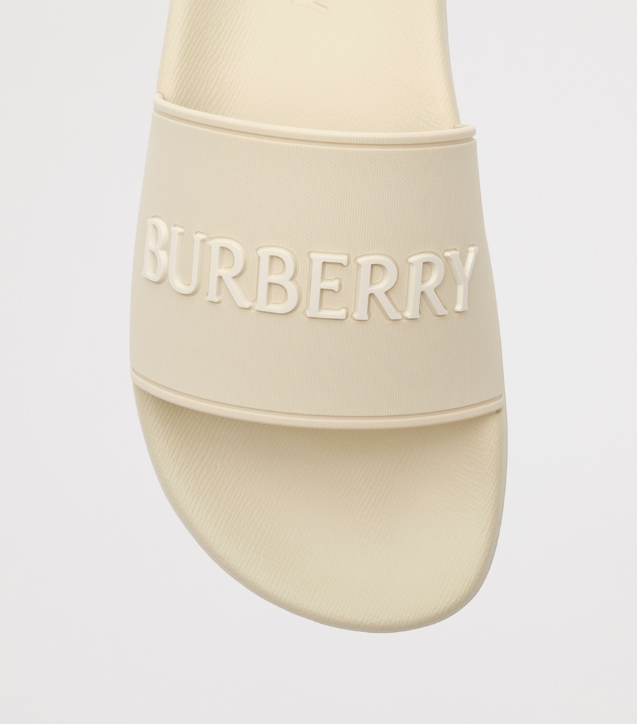 Burberry Logo Slides Sesame Dove Beige Image 6