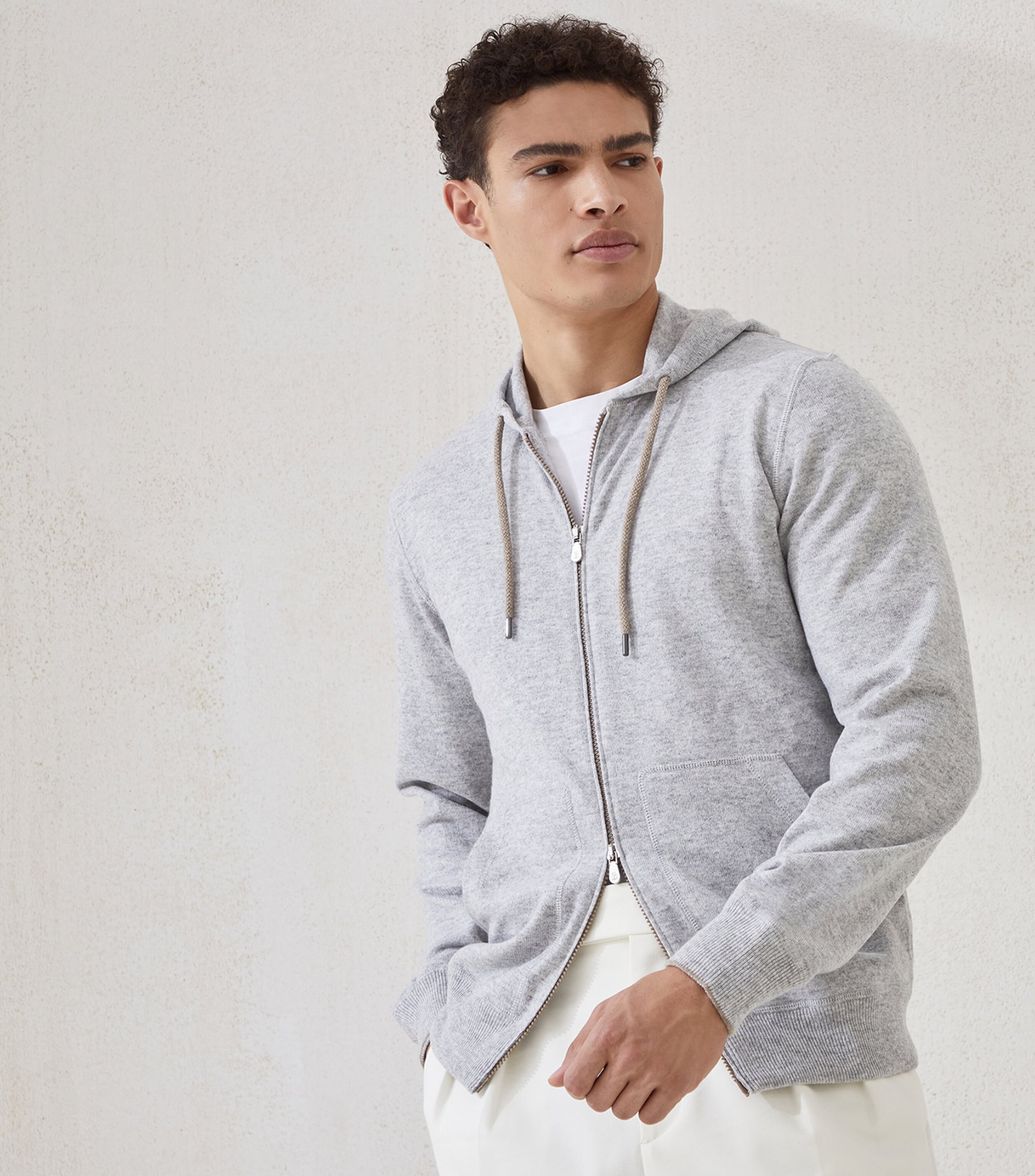 Cashmere Hooded Cardigan CK773 Image 2