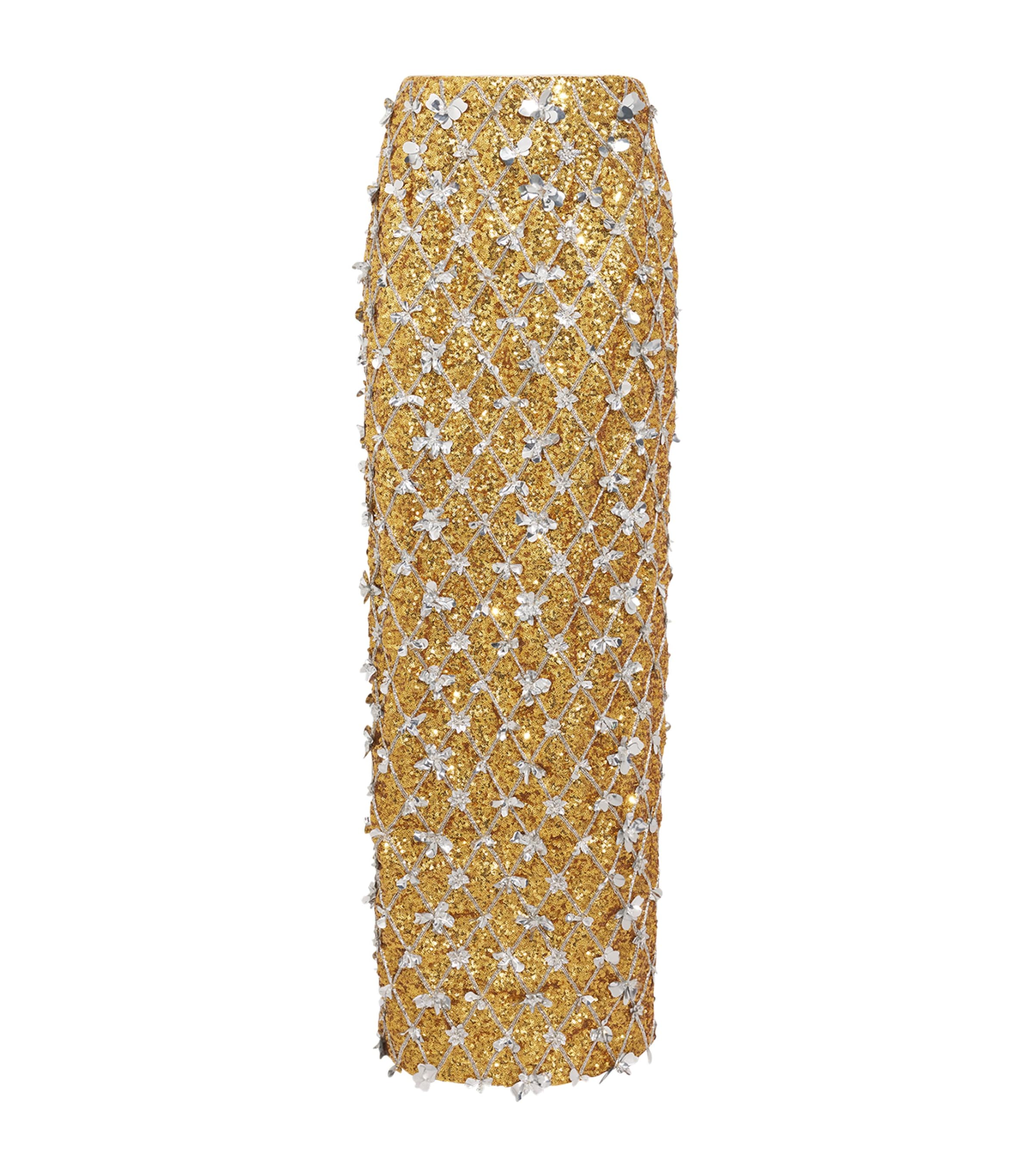Carolina Herrera Sequin-embellished Midi Skirt
