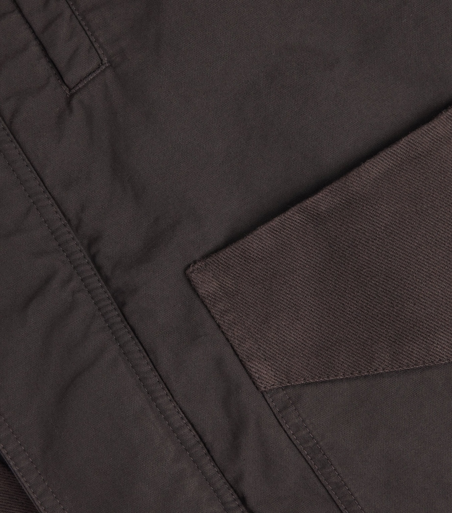 Cotton Overdyed Field Jacket BROWN Image 5