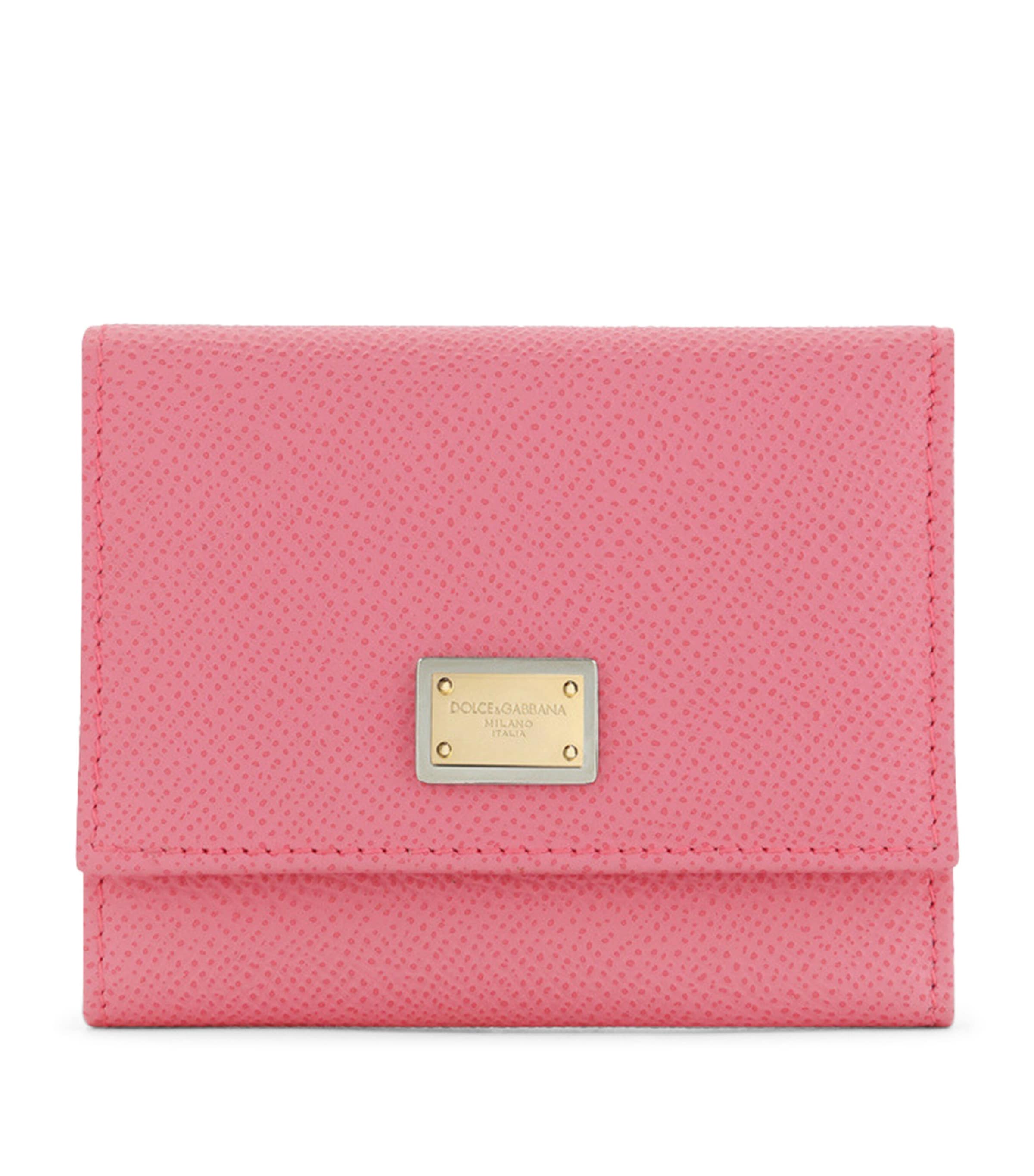 Shop Dolce & Gabbana Leather Dauphine Flap Wallet