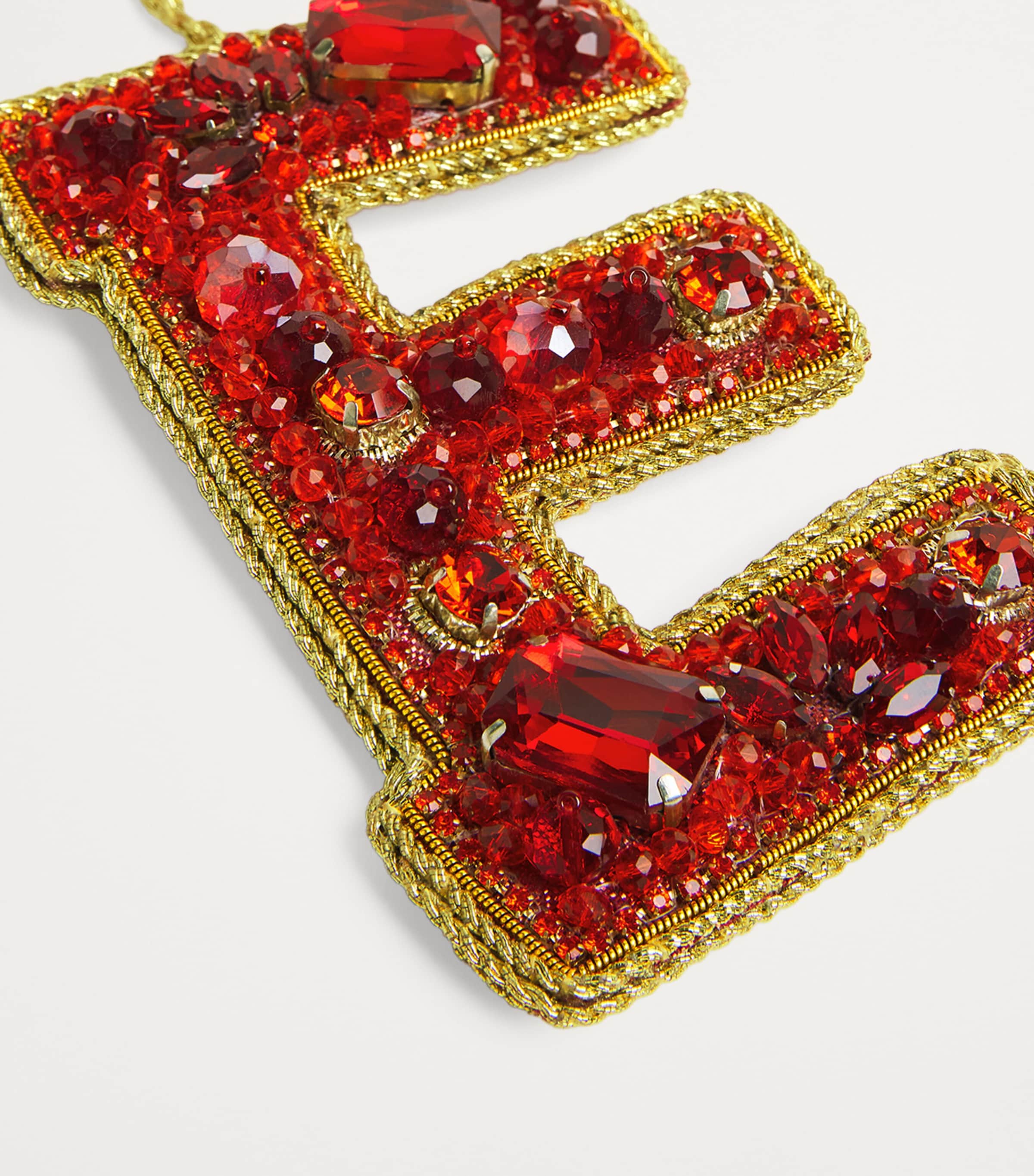 Embellished E Tree Decoration RED Image 2