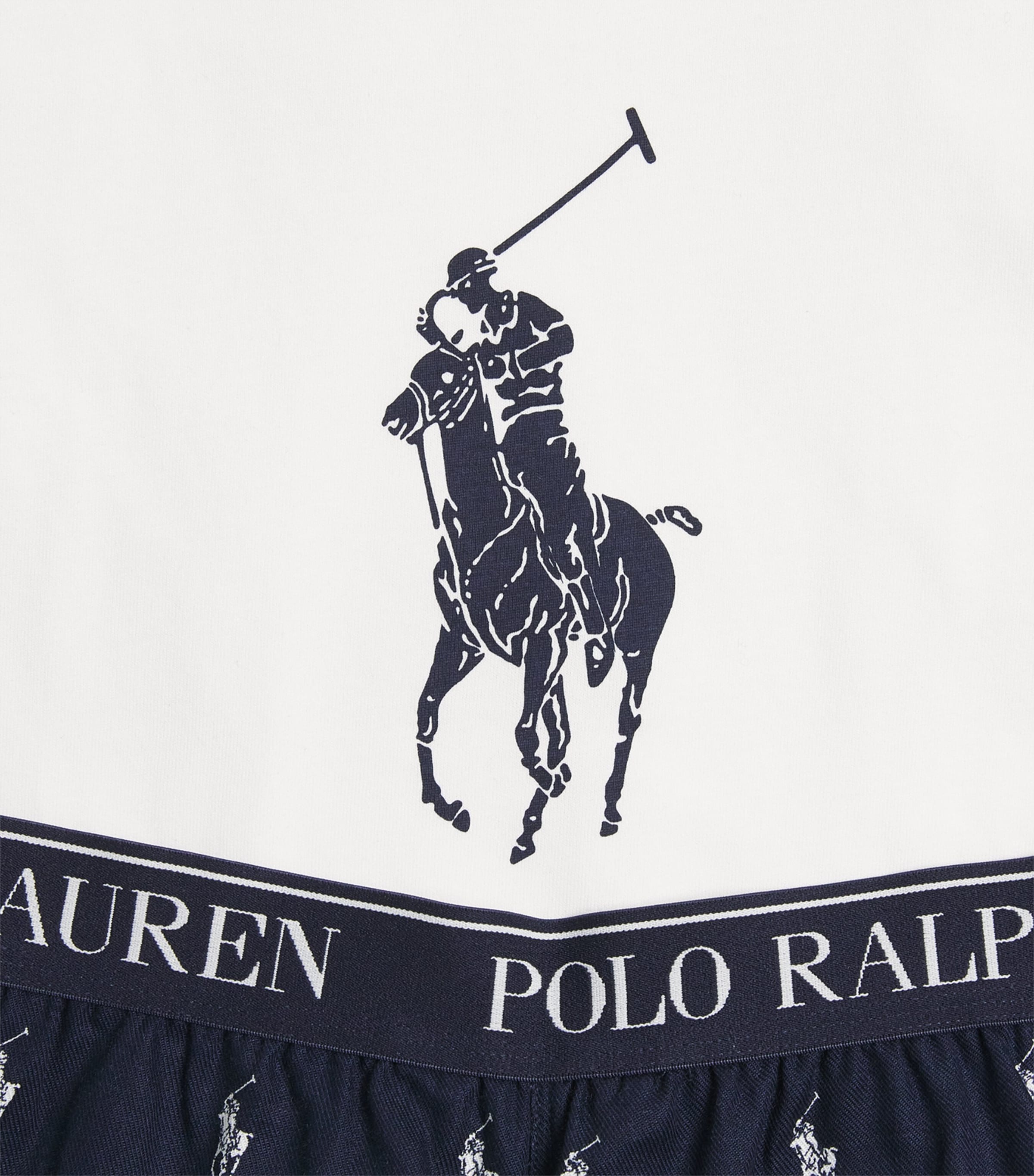 Cotton T-Shirt and Shorts Pyjama Set (4-7 Years) NEWPORT NAVY Image 3